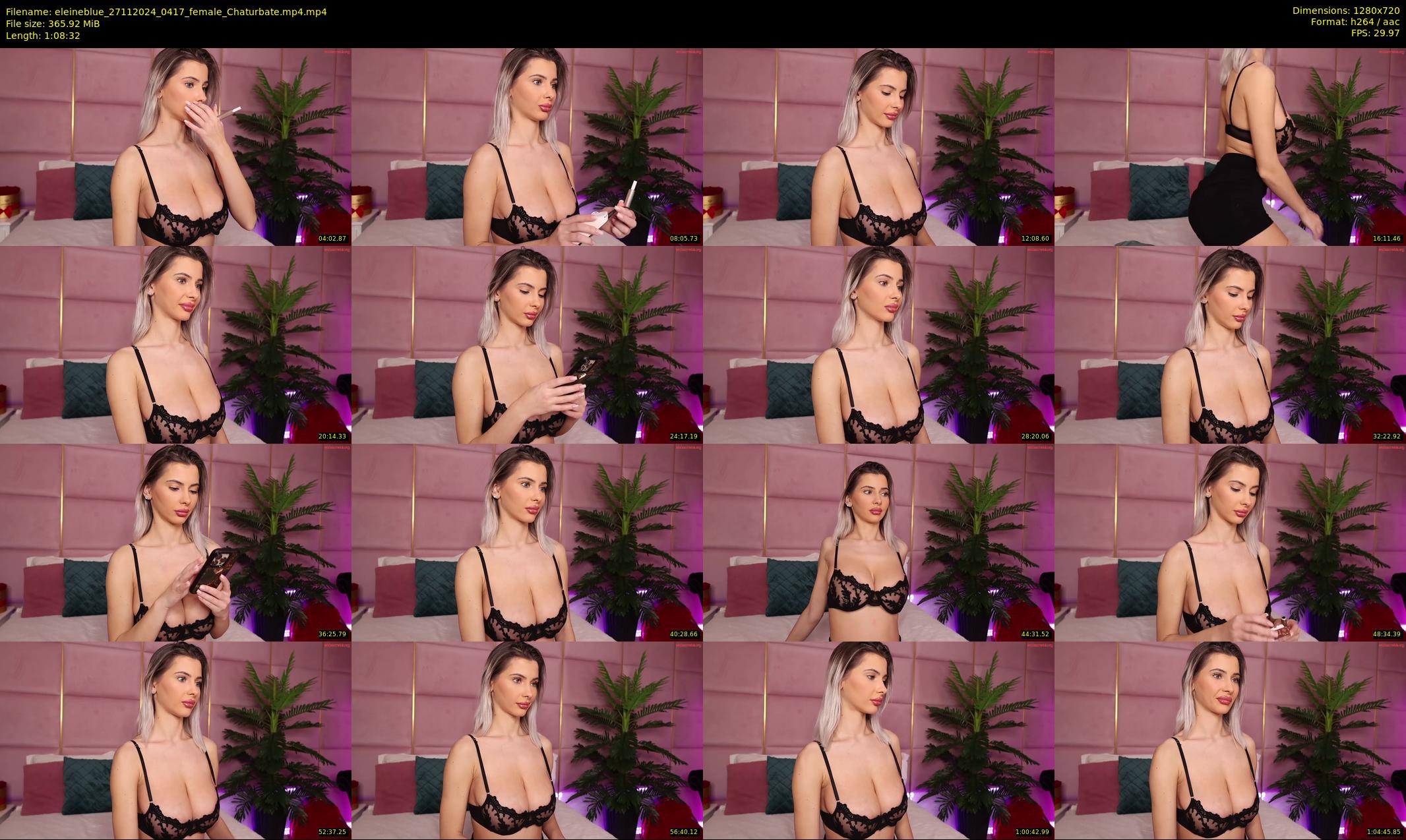 eleineblue — 69 minute Chaturbate female cam show recording, 720p, Nov 27, 2024