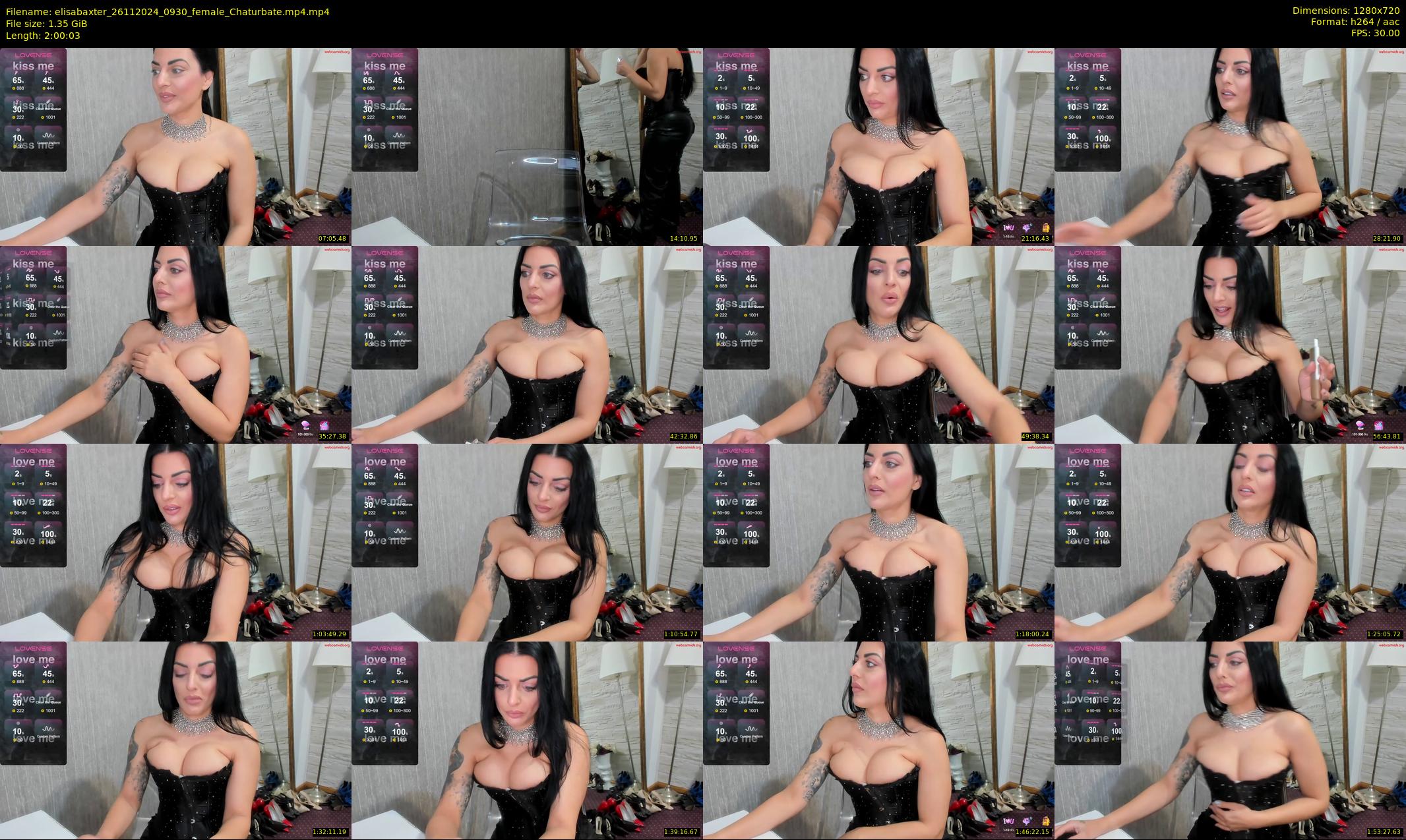 elisabaxter — 121 minute Chaturbate female cam show recording, 720p, Nov 26, 2024