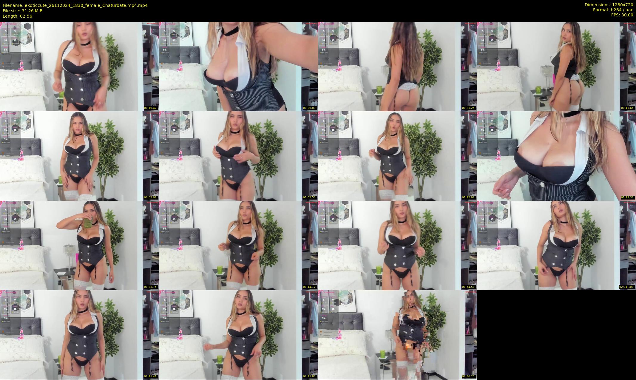 exoticcute — 3 minute Chaturbate female cam show recording, 720p, Nov 26, 2024