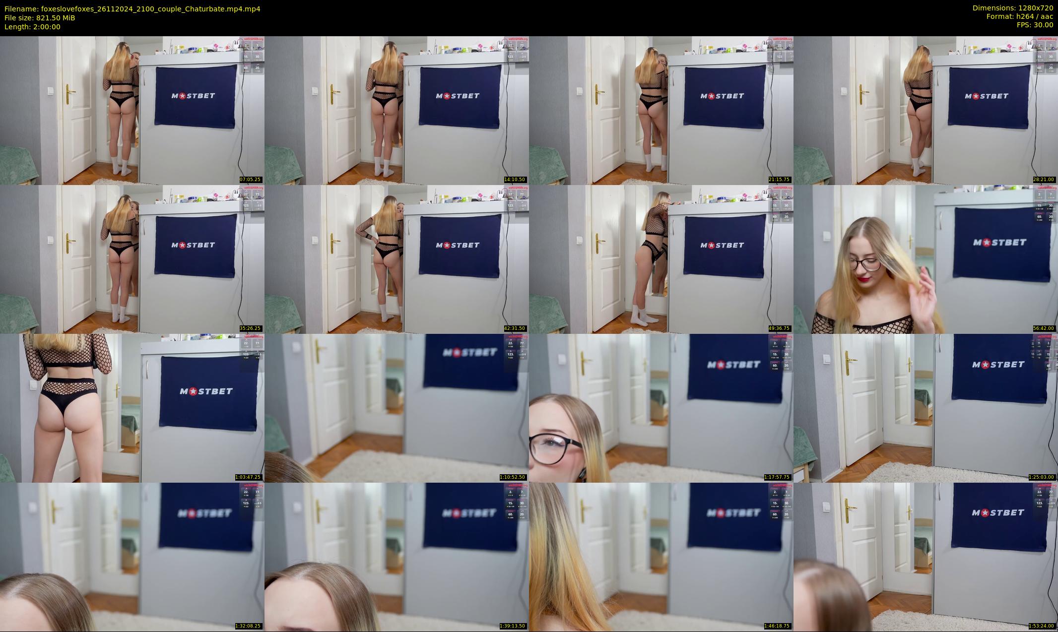 foxeslovefoxes — 120 minute Chaturbate couple cam show recording, 720p, Nov 26, 2024
