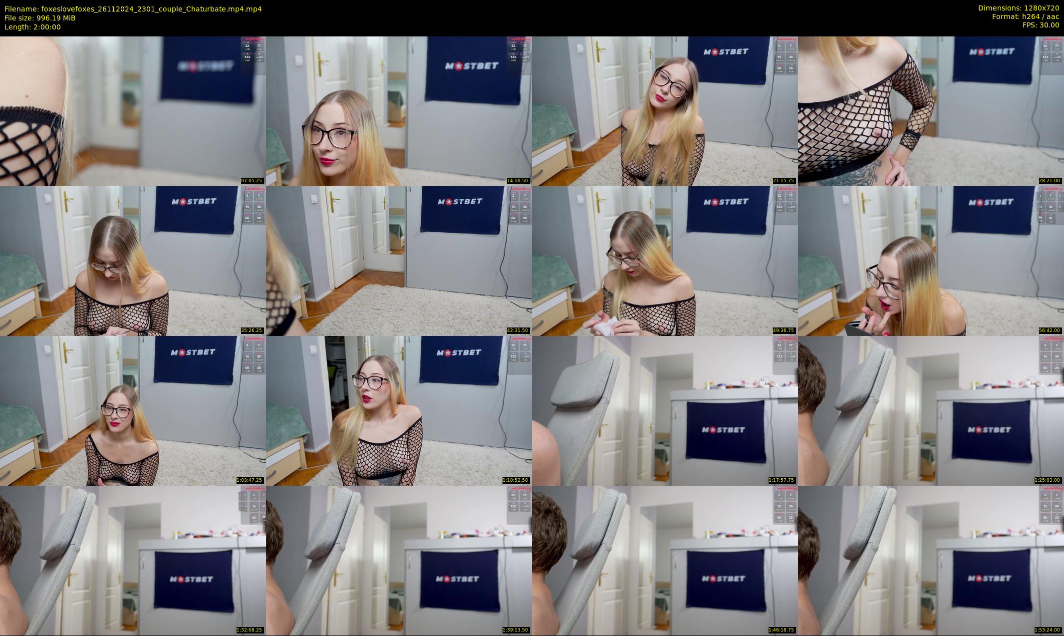 foxeslovefoxes — 120 minute Chaturbate couple cam show recording, 720p, Nov 26, 2024