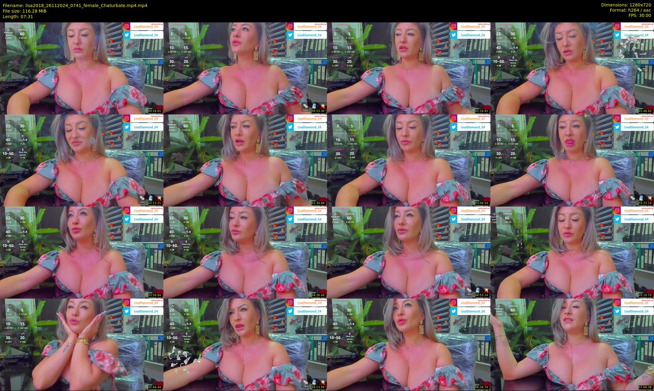 lisa2018 — 8 minute Chaturbate female cam show recording, 720p, Nov 26, 2024