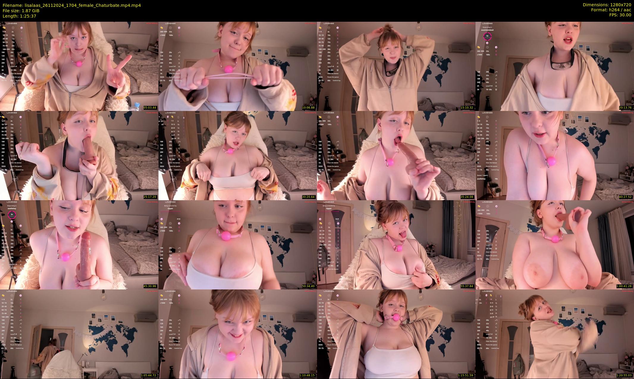 lisalaas — 86 minute Chaturbate female cam show recording, 720p, Nov 26, 2024