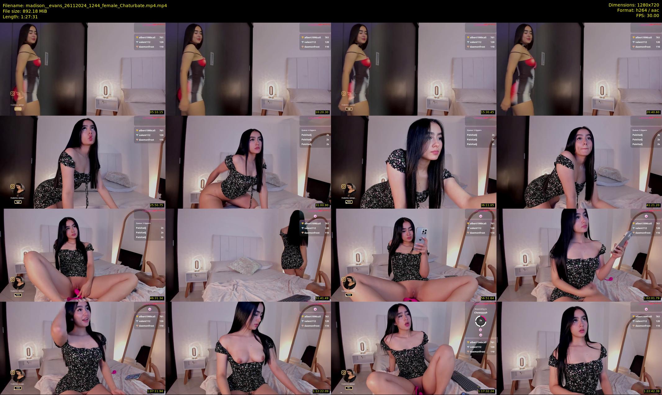 madison__evans — 88 minute Chaturbate female cam show recording, 720p, Nov 26, 2024
