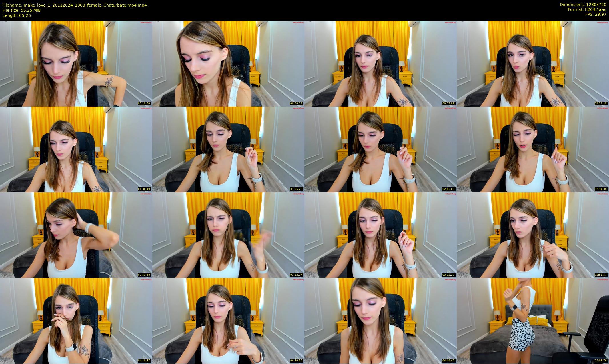 make_love_1 — 6 minute Chaturbate female cam show recording, 720p, Nov 26, 2024