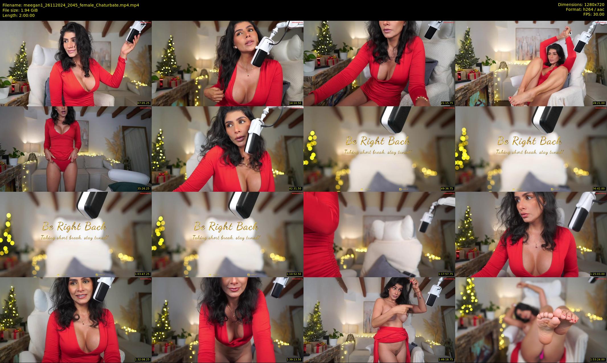 meegan1 — 120 minute Chaturbate female cam show recording, 720p, Nov 26, 2024