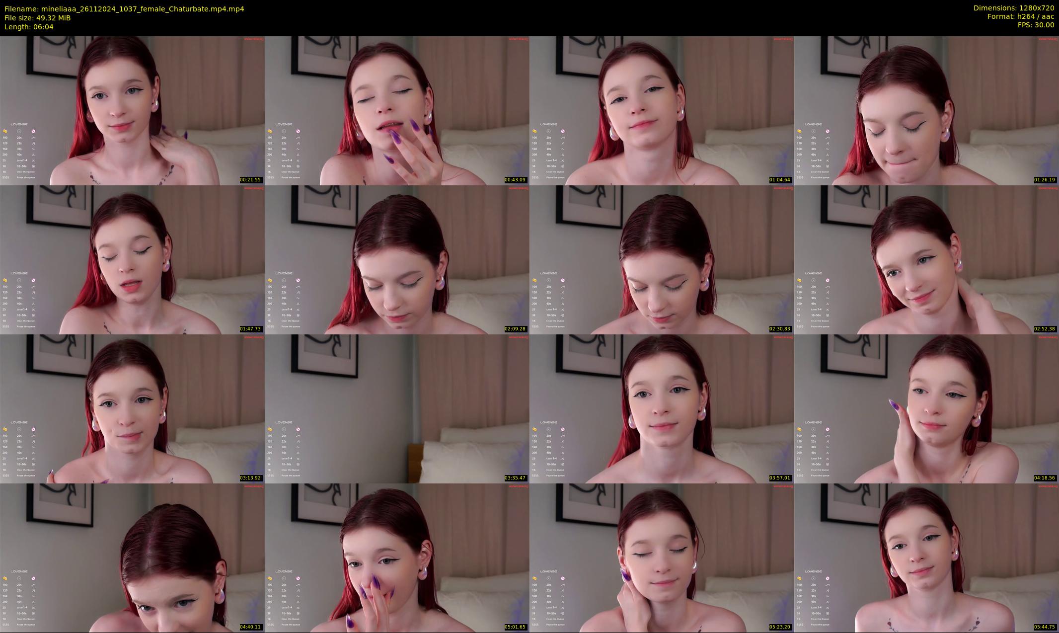 mineliaaa — 7 minute Chaturbate female cam show recording, 720p, Nov 26, 2024
