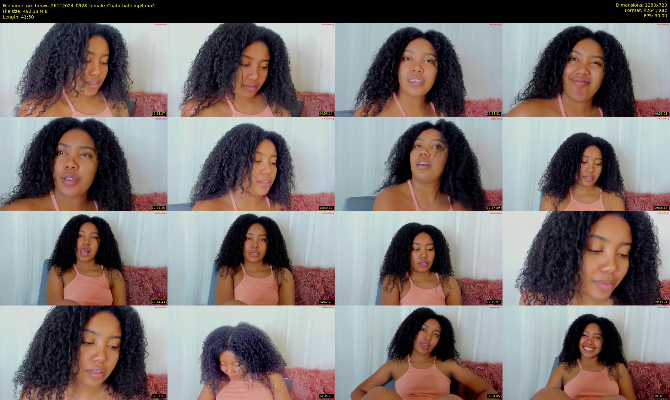 nix_brown — 42 minute Chaturbate female cam show recording, 720p, Nov 26, 2024