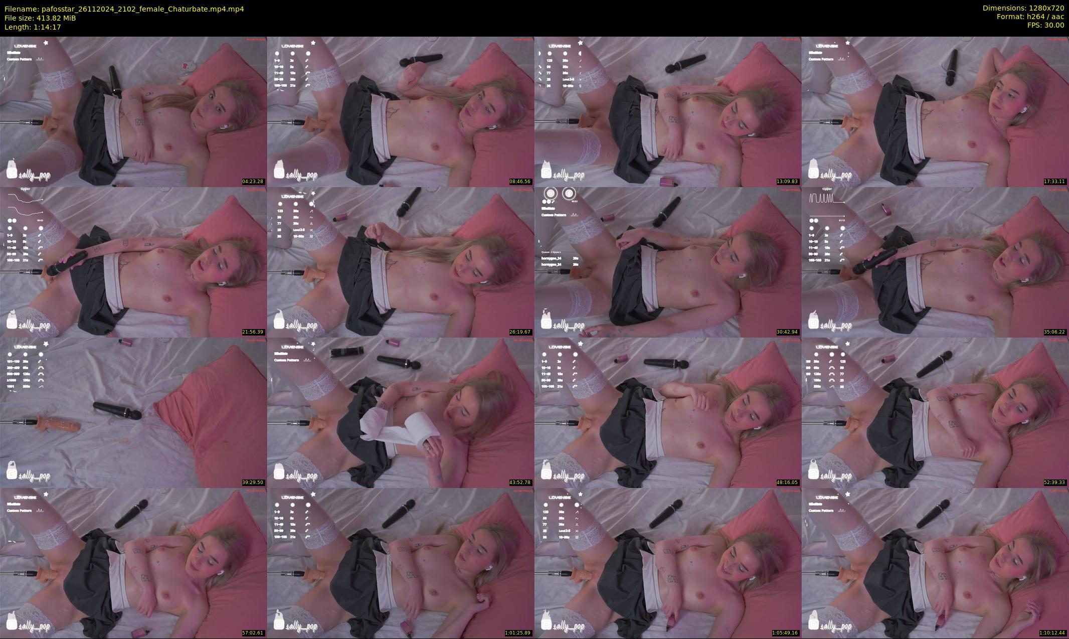 pafosstar — 75 minute Chaturbate female cam show recording, 720p, Nov 26, 2024