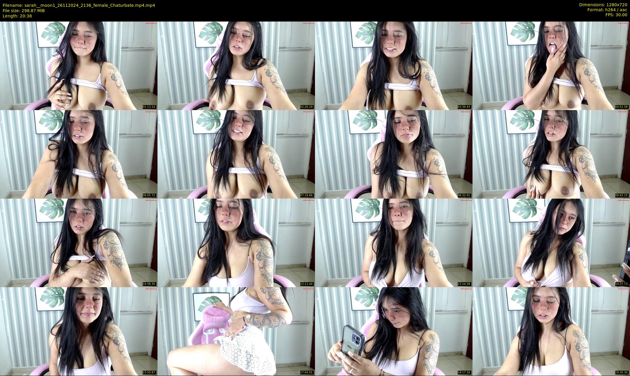 sarah__moon1 — 21 minute Chaturbate female cam show recording, 720p, Nov 26, 2024