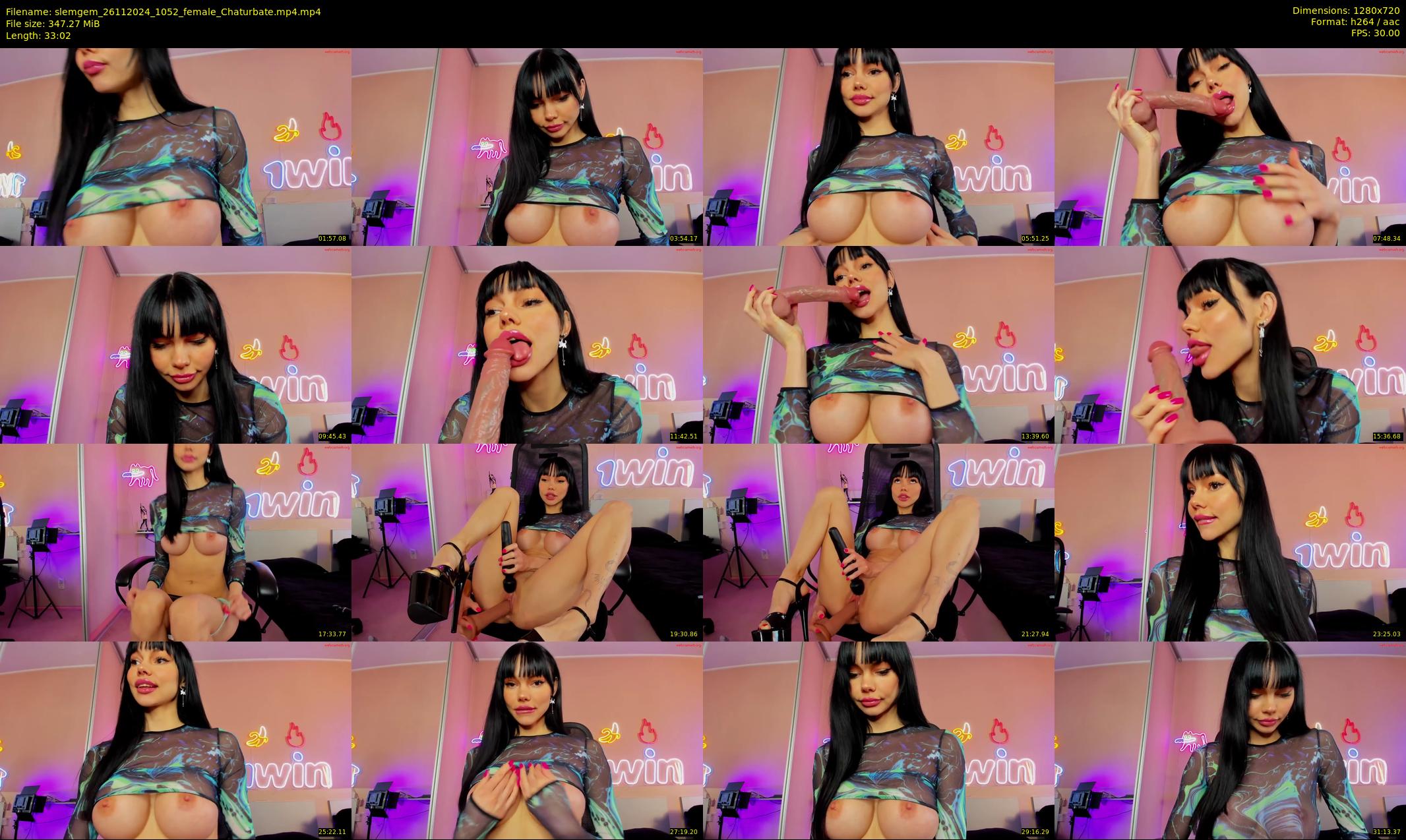 slemgem — 34 minute Chaturbate couple cam show recording, 720p, Nov 26, 2024