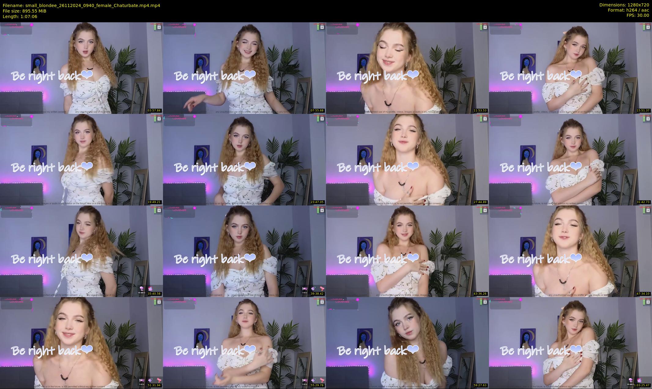 small_blondee — 68 minute Chaturbate female cam show recording, 720p, Nov 26, 2024