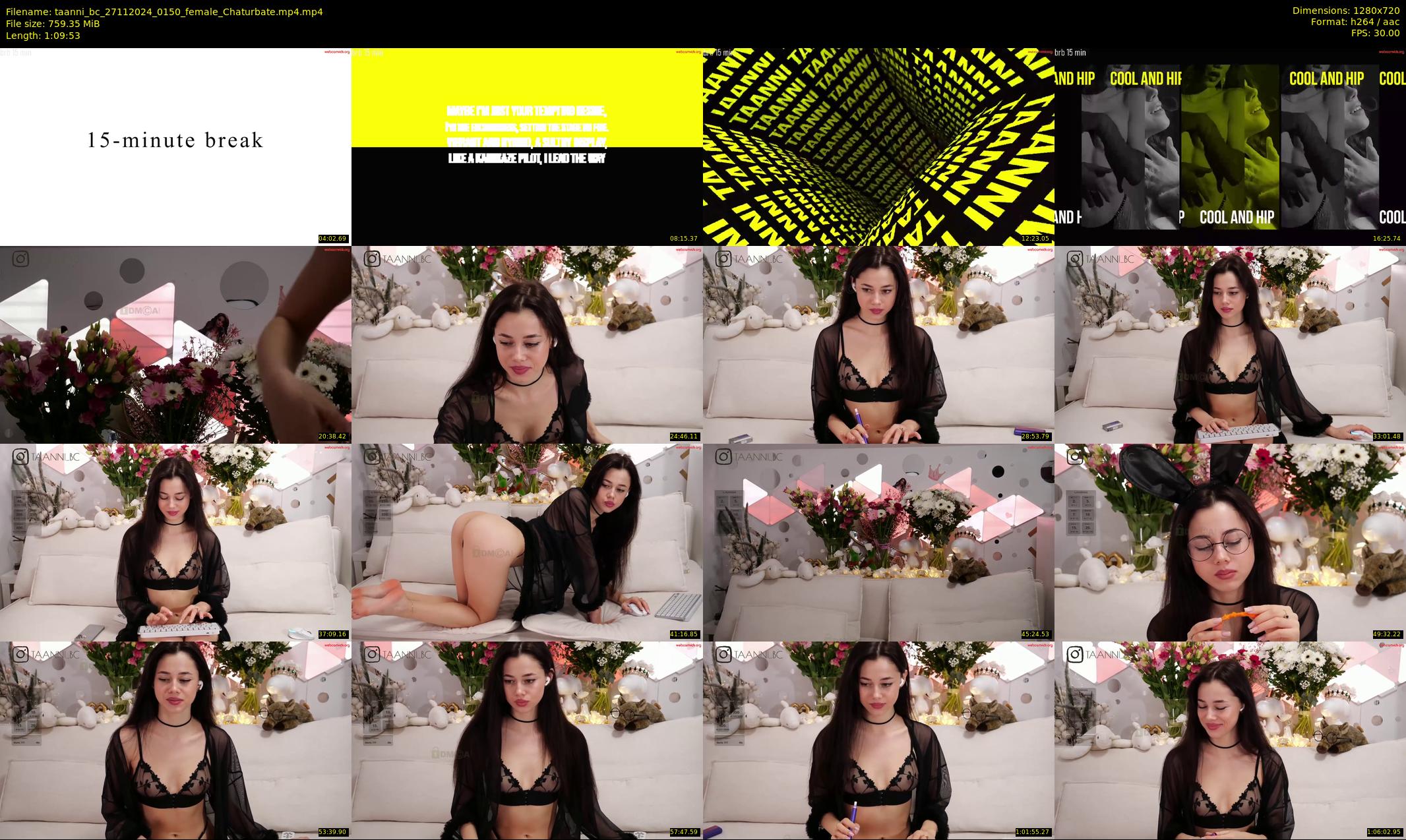 taanni_bc — 70 minute Chaturbate female cam show recording, 720p, Nov 27, 2024