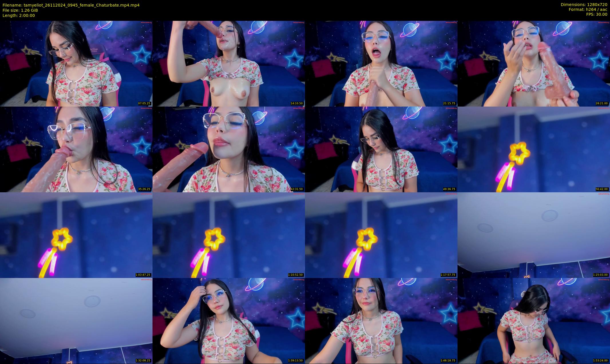 tamyeliot — 120 minute Chaturbate female cam show recording, 720p, Nov 26, 2024
