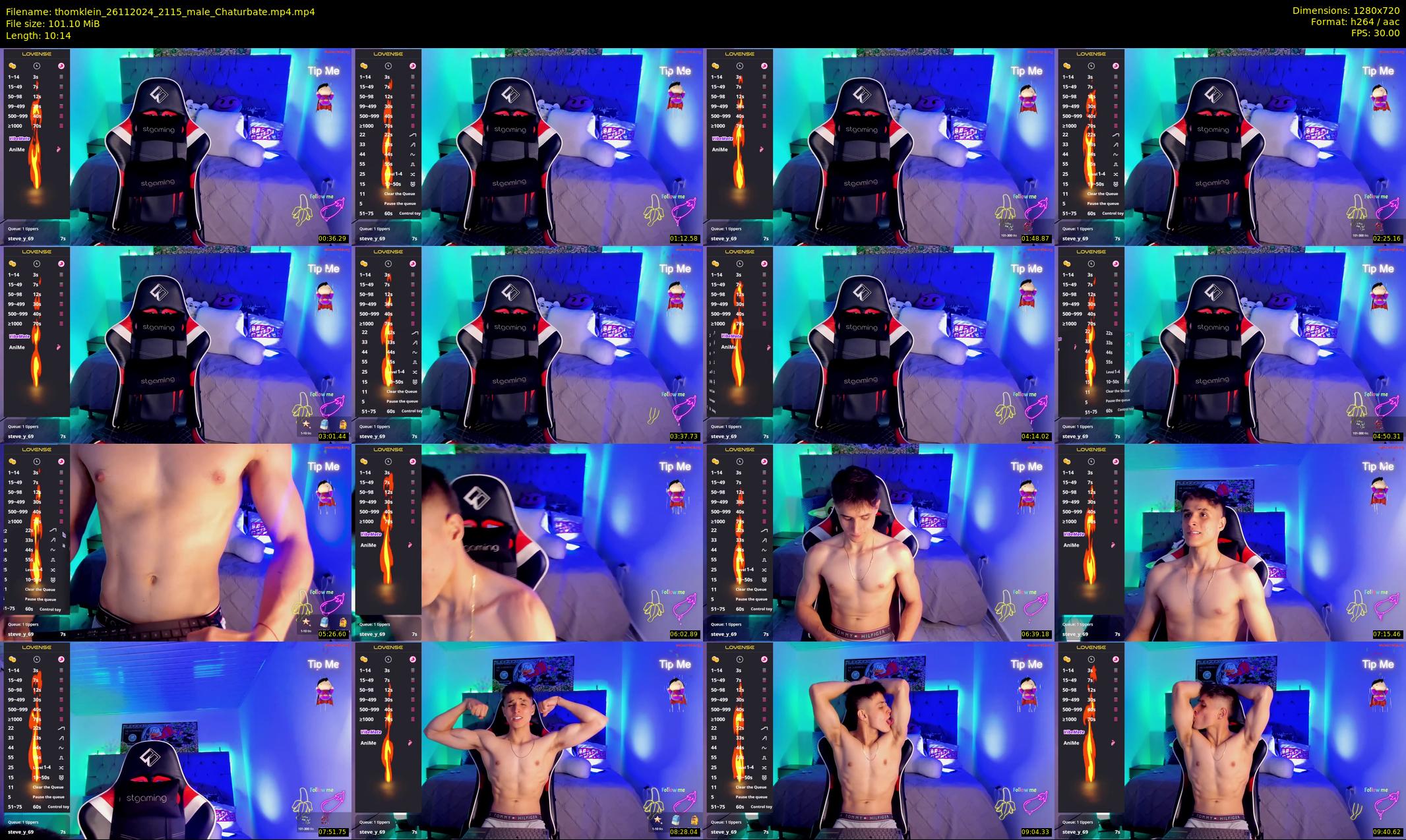 thomklein — 11 minute Chaturbate male cam show recording, 720p, Nov 26, 2024