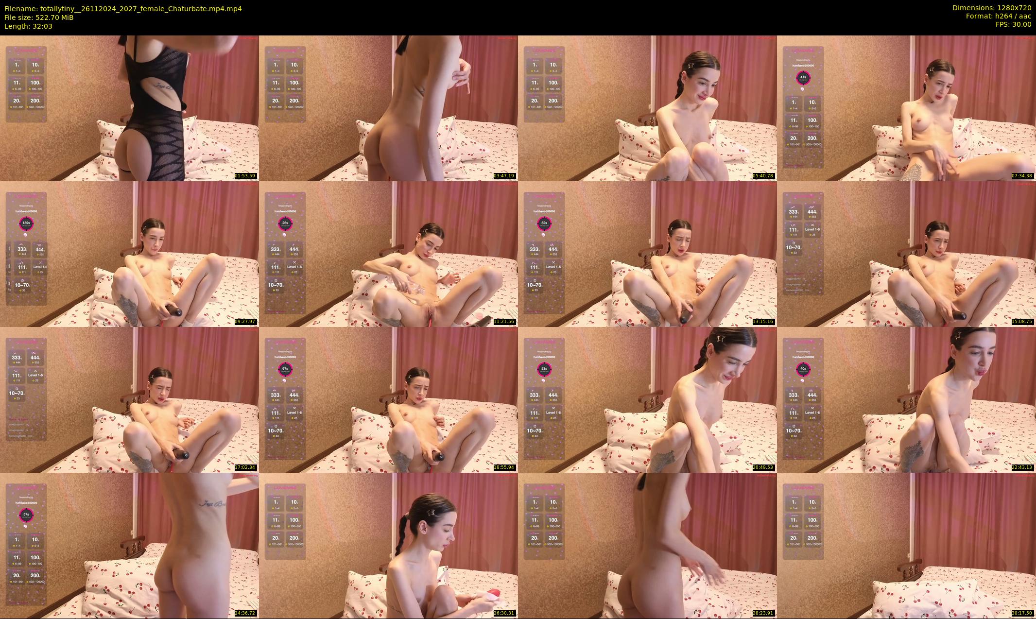 totallytiny_ — 33 minute Chaturbate female cam show recording, 720p, Nov 26, 2024