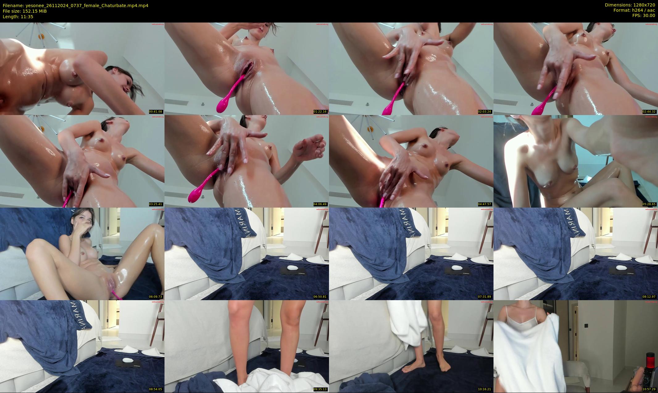 yesonee — 12 minute Chaturbate female cam show recording, 720p, Nov 26, 2024