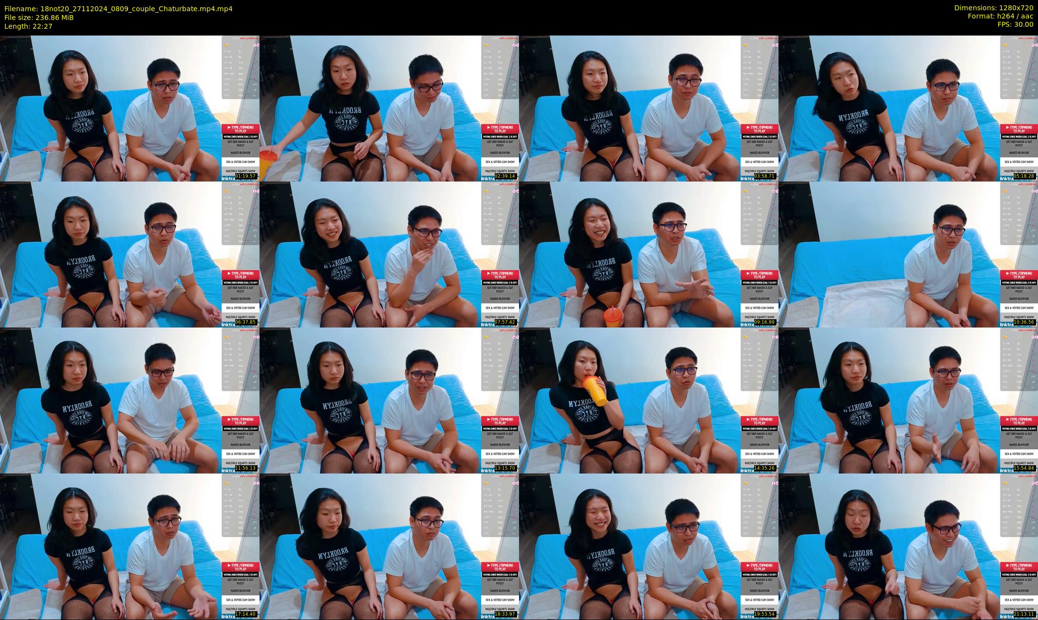18not20 — 23 minute Chaturbate couple cam show recording, 720p, Nov 27, 2024