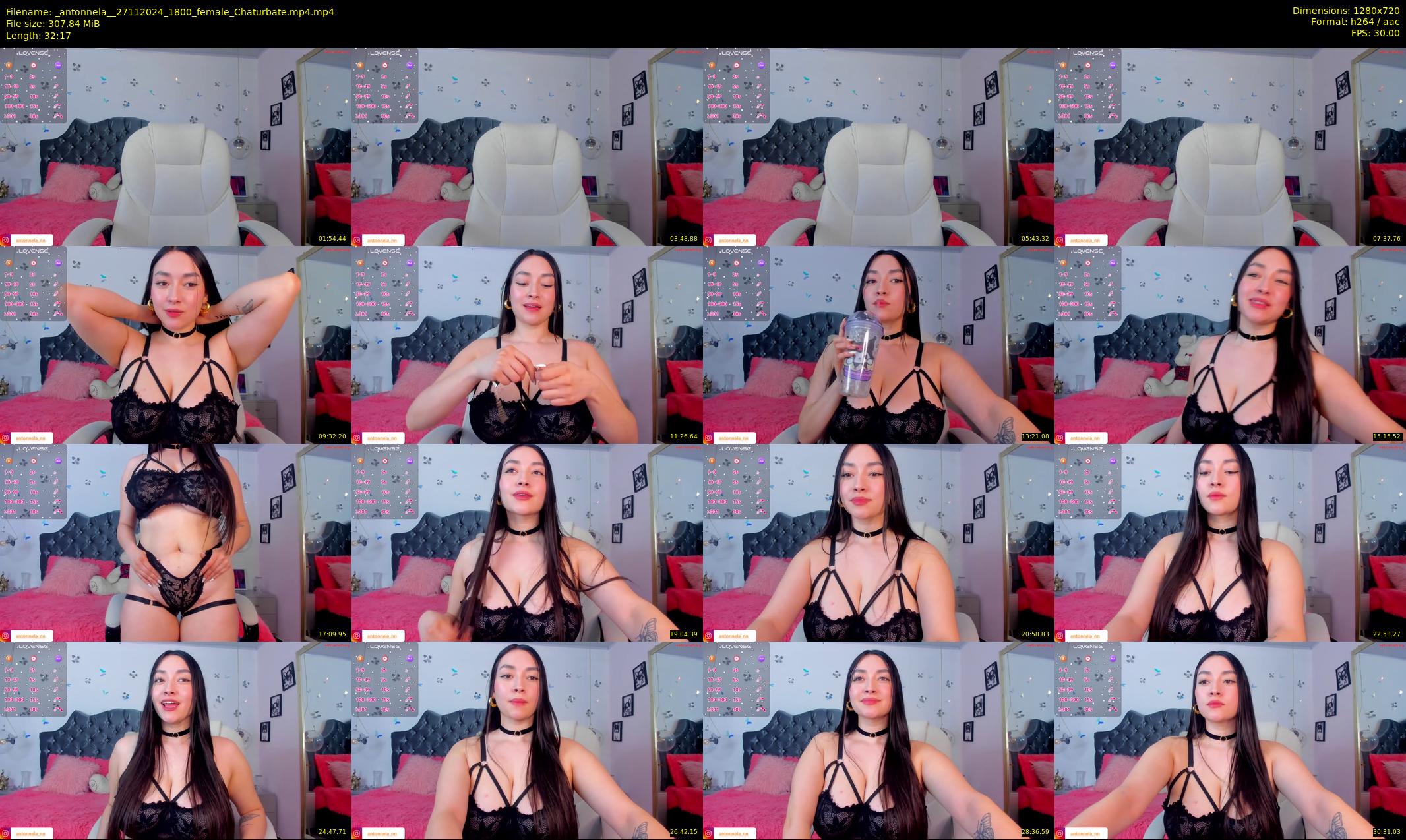 _antonnela_ — 33 minute Chaturbate female cam show recording, 720p, Nov 27, 2024