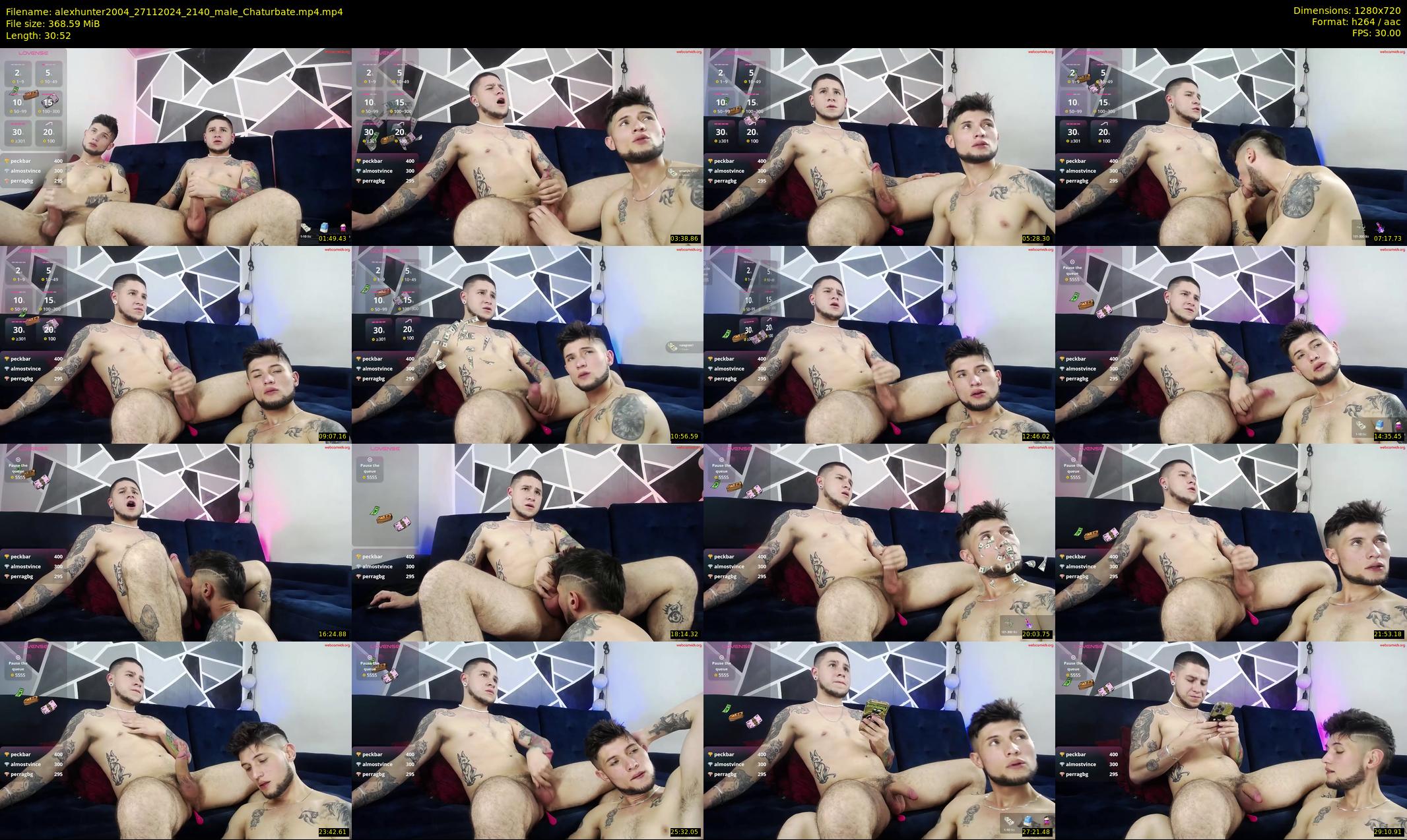 alexhunter2004 — 31 minute Chaturbate male cam show recording, 720p, Nov 27, 2024