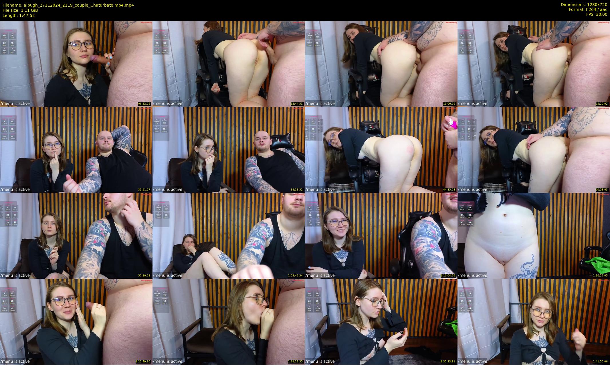 alpugh — 108 minute Chaturbate couple cam show recording, 720p, Nov 27, 2024