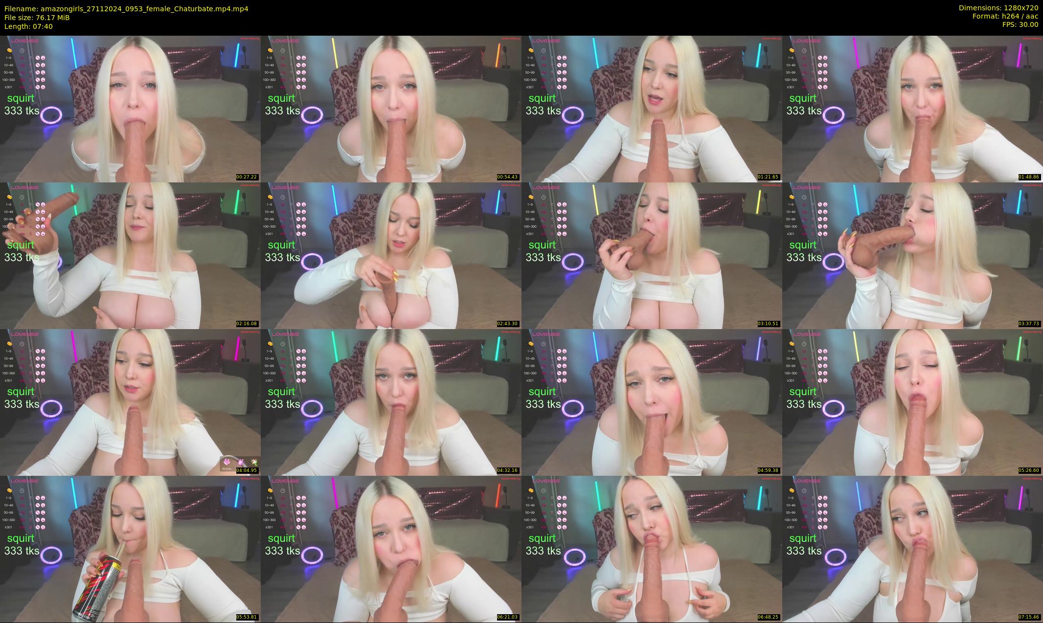amazongirls — 8 minute Chaturbate couple cam show recording, 720p, Nov 27, 2024
