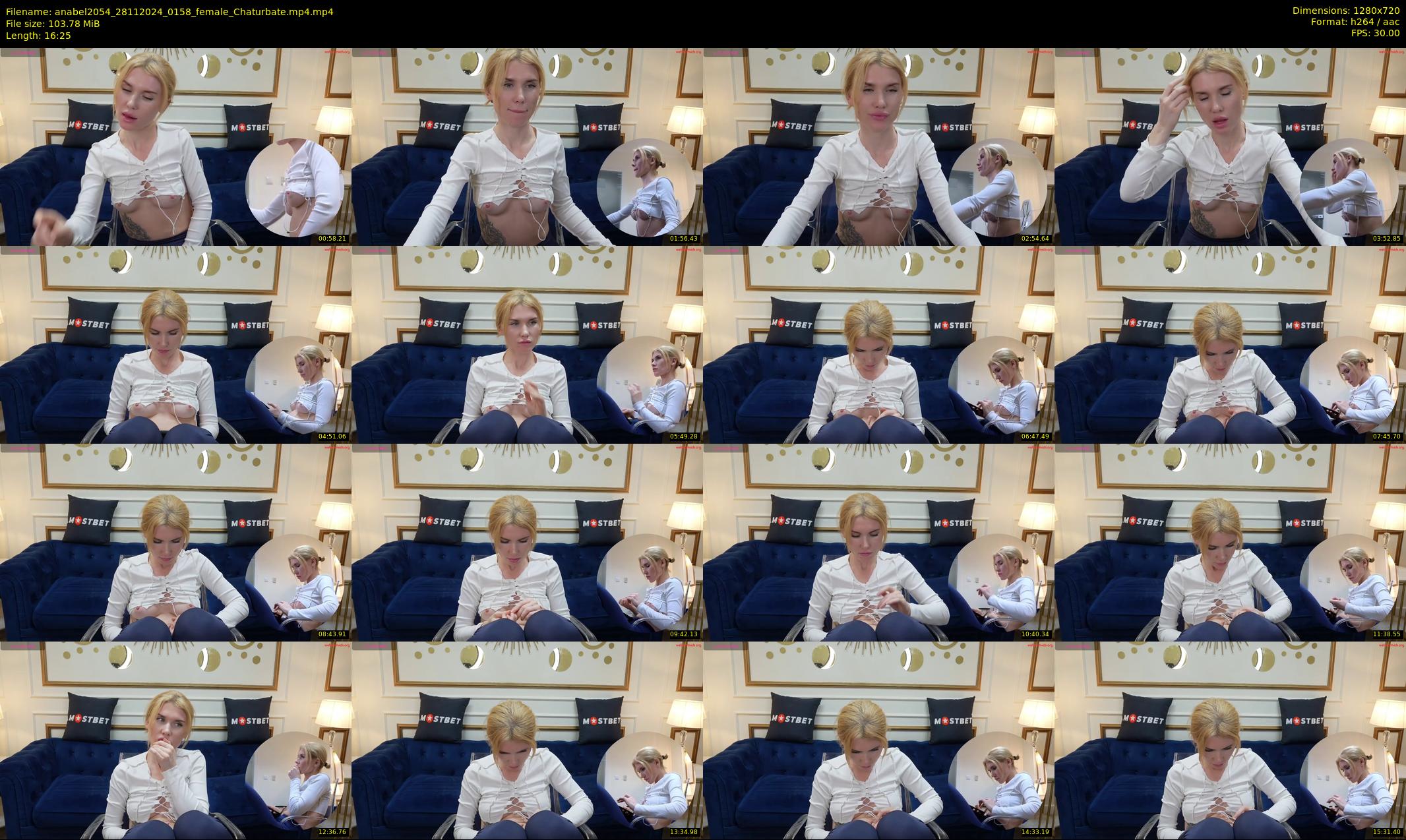 anabel2054 — 17 minute Chaturbate female cam show recording, 720p, Nov 28, 2024