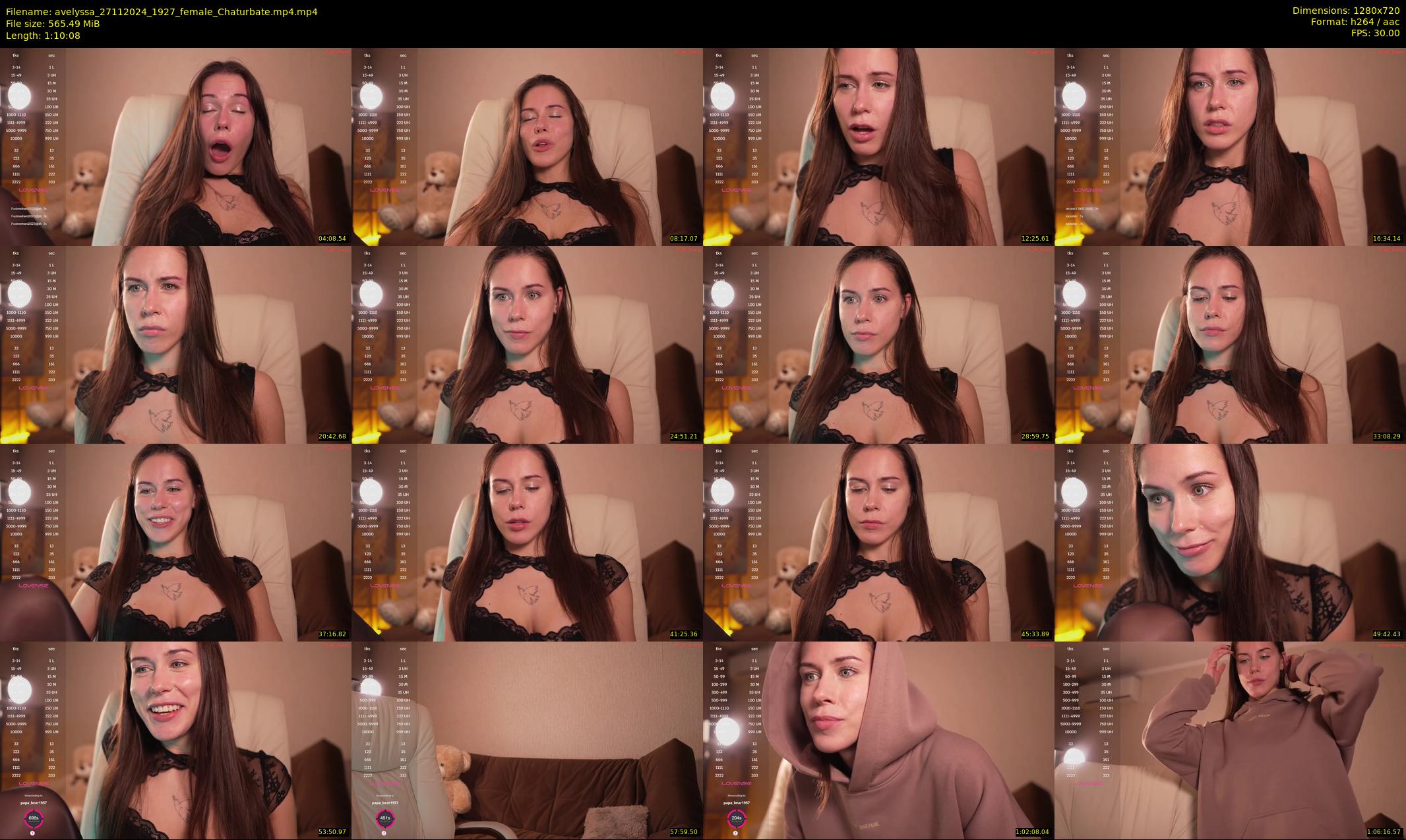 avelyssa — 71 minute Chaturbate female cam show recording, 720p, Nov 27, 2024