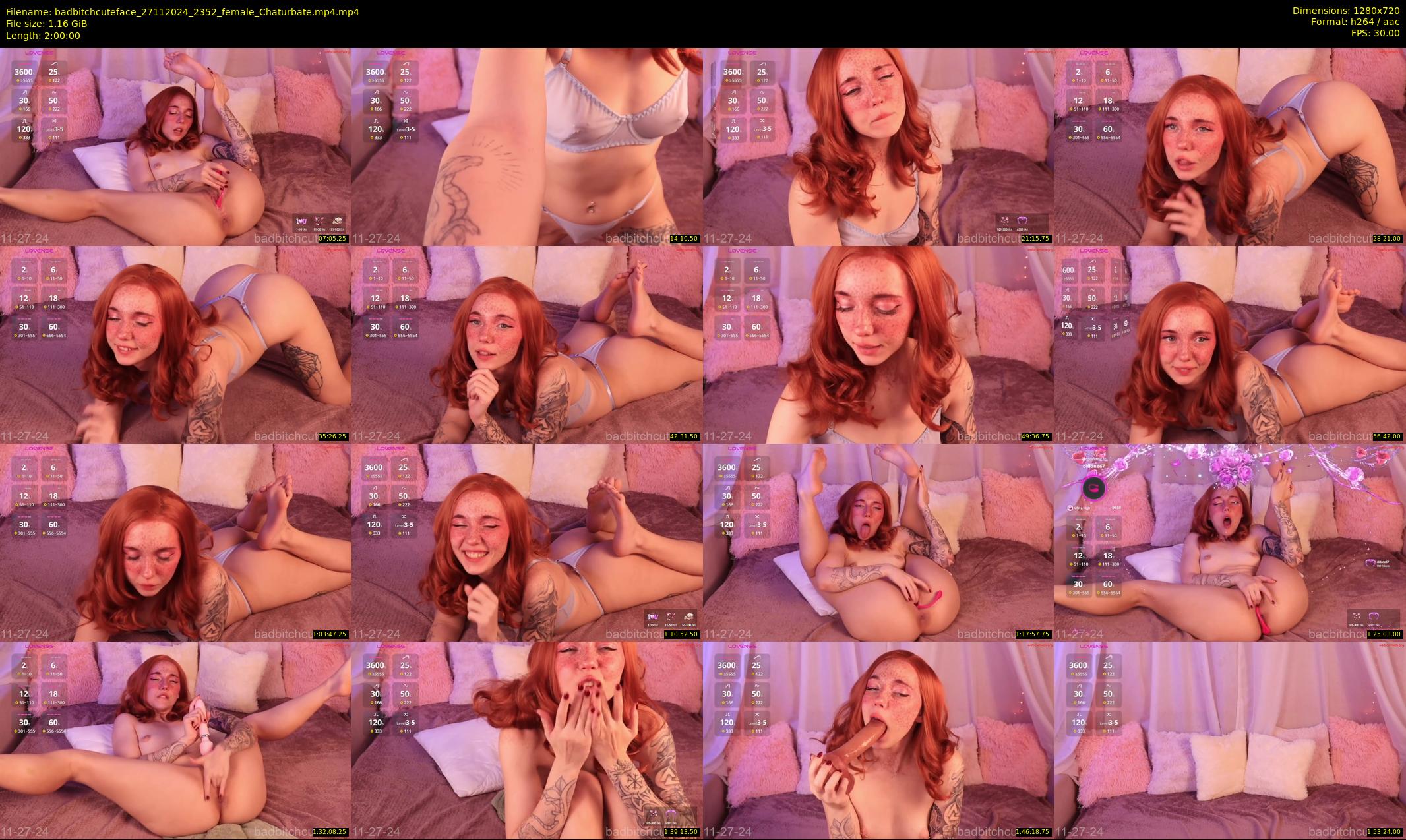 badbitchcuteface — 120 minute Chaturbate female cam show recording, 720p, Nov 27, 2024