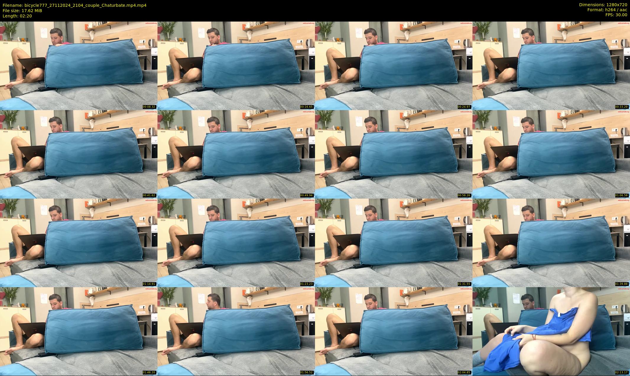 bicycle777 — 3 minute Chaturbate couple cam show recording, 720p, Nov 27, 2024