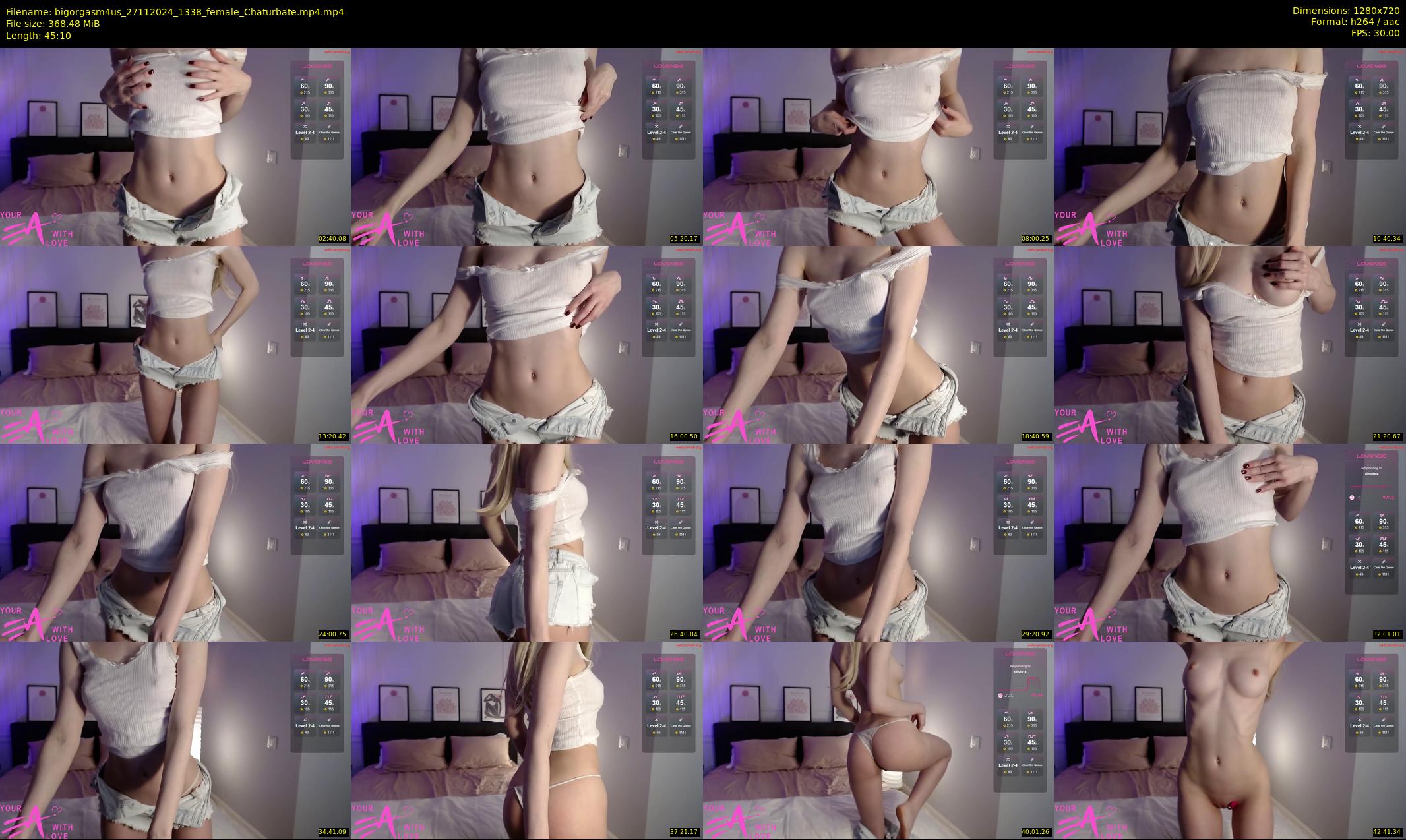 bigorgasm4us — 46 minute Chaturbate female cam show recording, 720p, Nov 27, 2024