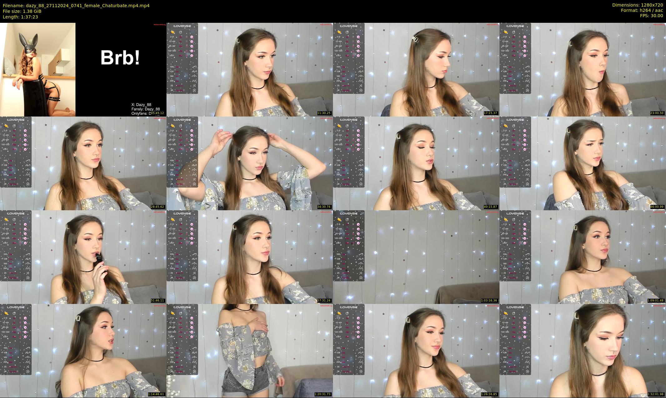 dazy_88 — 98 minute Chaturbate female cam show recording, 720p, Nov 27, 2024