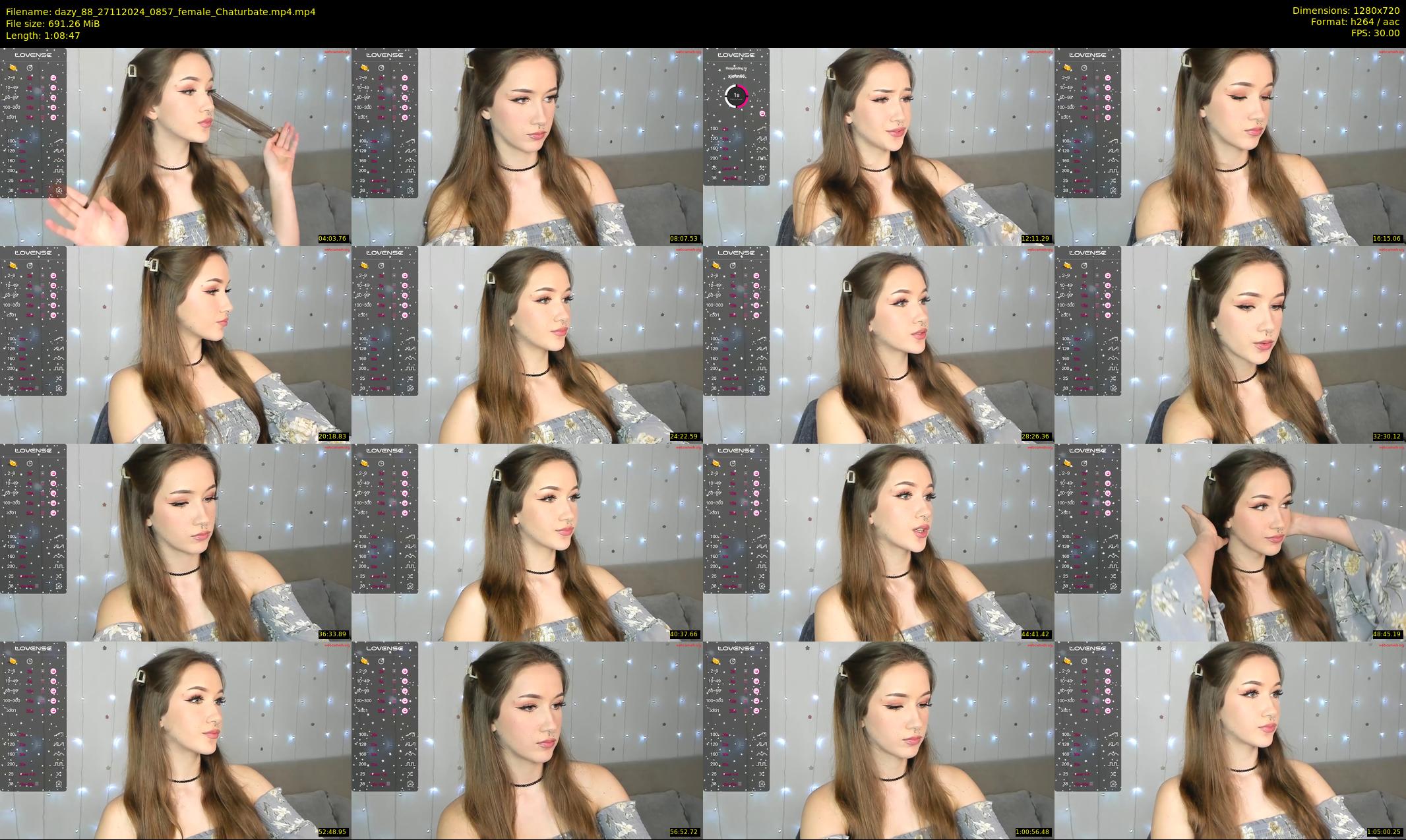 dazy_88 — 69 minute Chaturbate female cam show recording, 720p, Nov 27, 2024