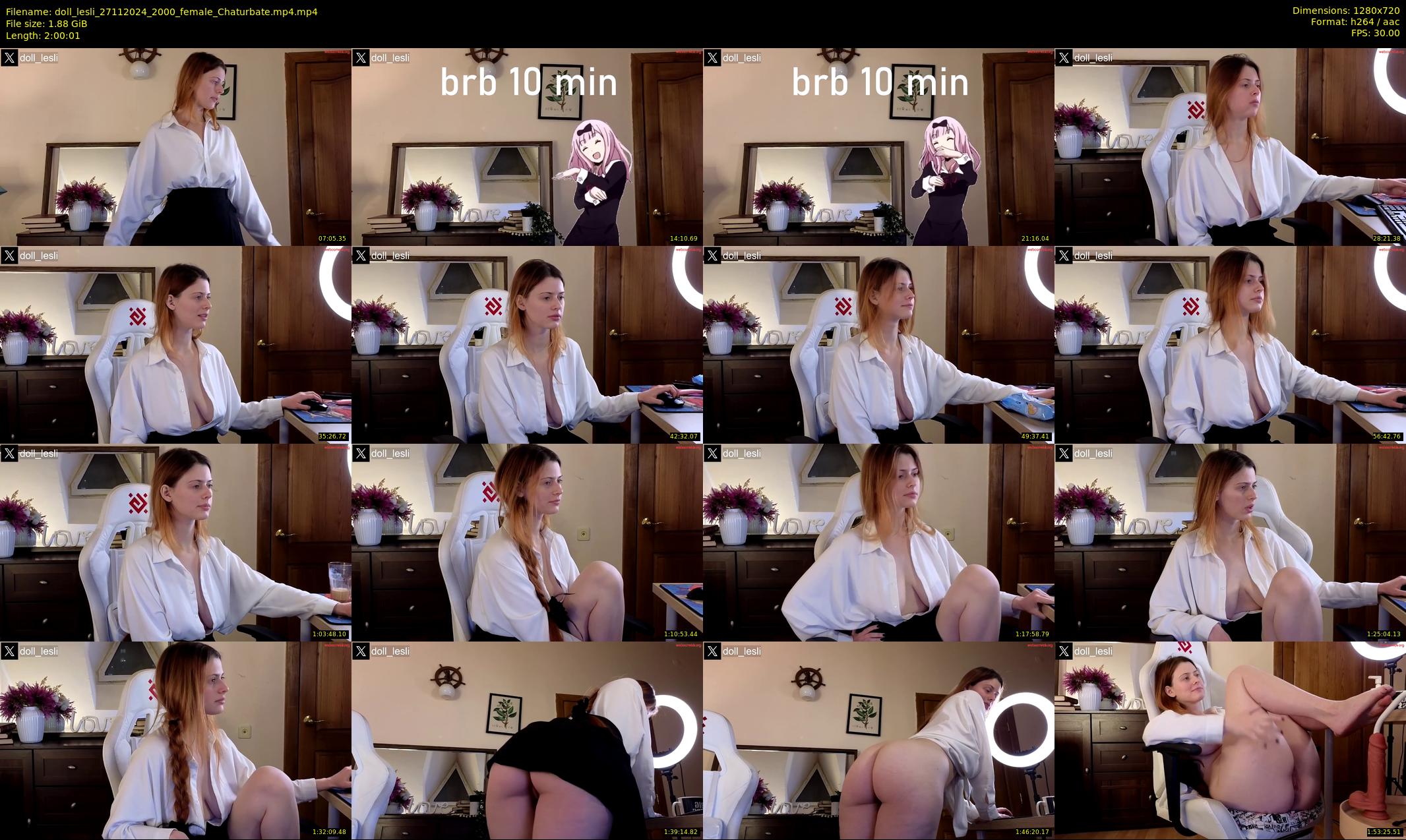 doll_lesli — 121 minute Chaturbate female cam show recording, 720p, Nov 27, 2024