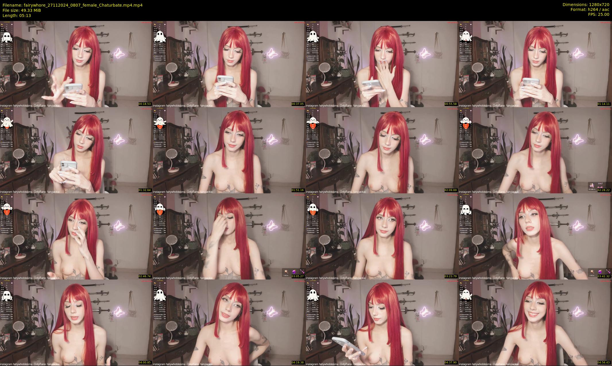 fairywhore — 6 minute Chaturbate female cam show recording, 720p, Nov 27, 2024