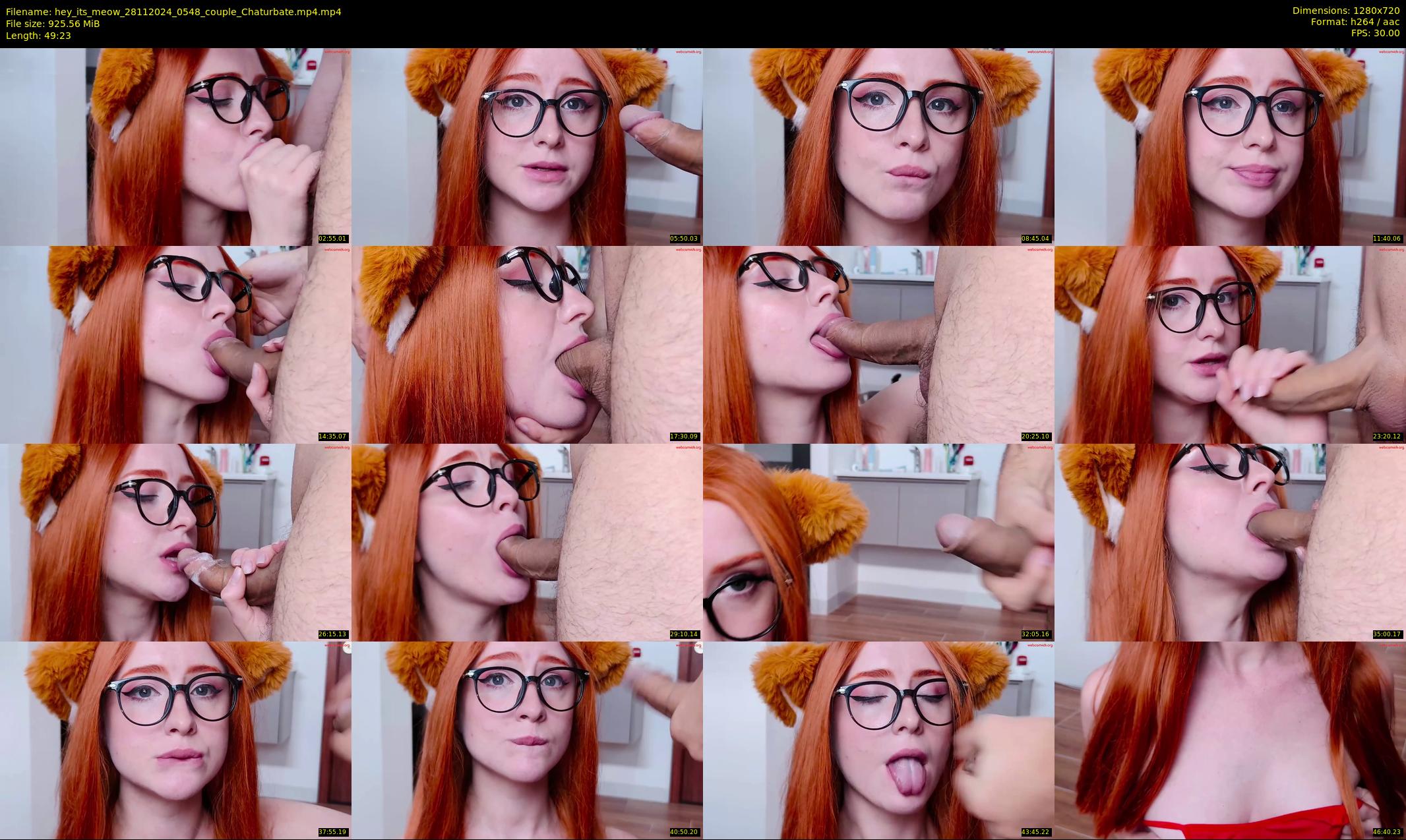 hey_its_meow — 50 minute Chaturbate couple cam show recording, 720p, Nov 28, 2024