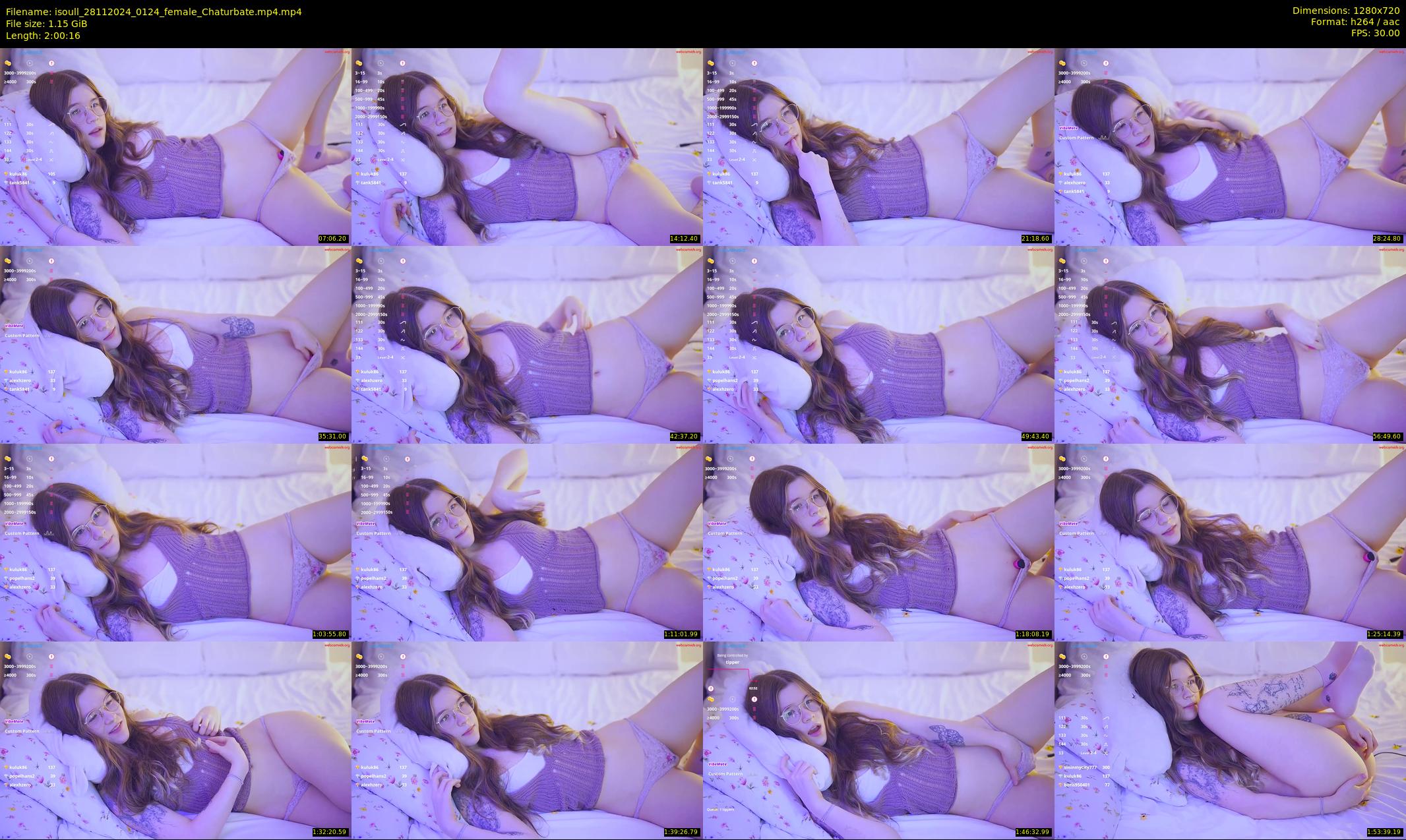 isoull — 121 minute Chaturbate female cam show recording, 720p, Nov 28, 2024