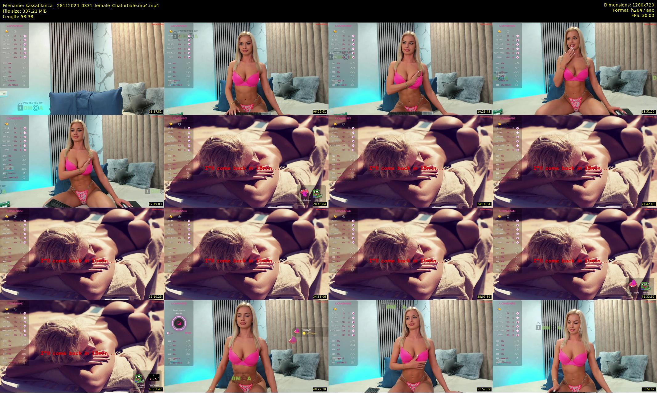 kassablanca_ — 59 minute Chaturbate female cam show recording, 720p, Nov 28, 2024