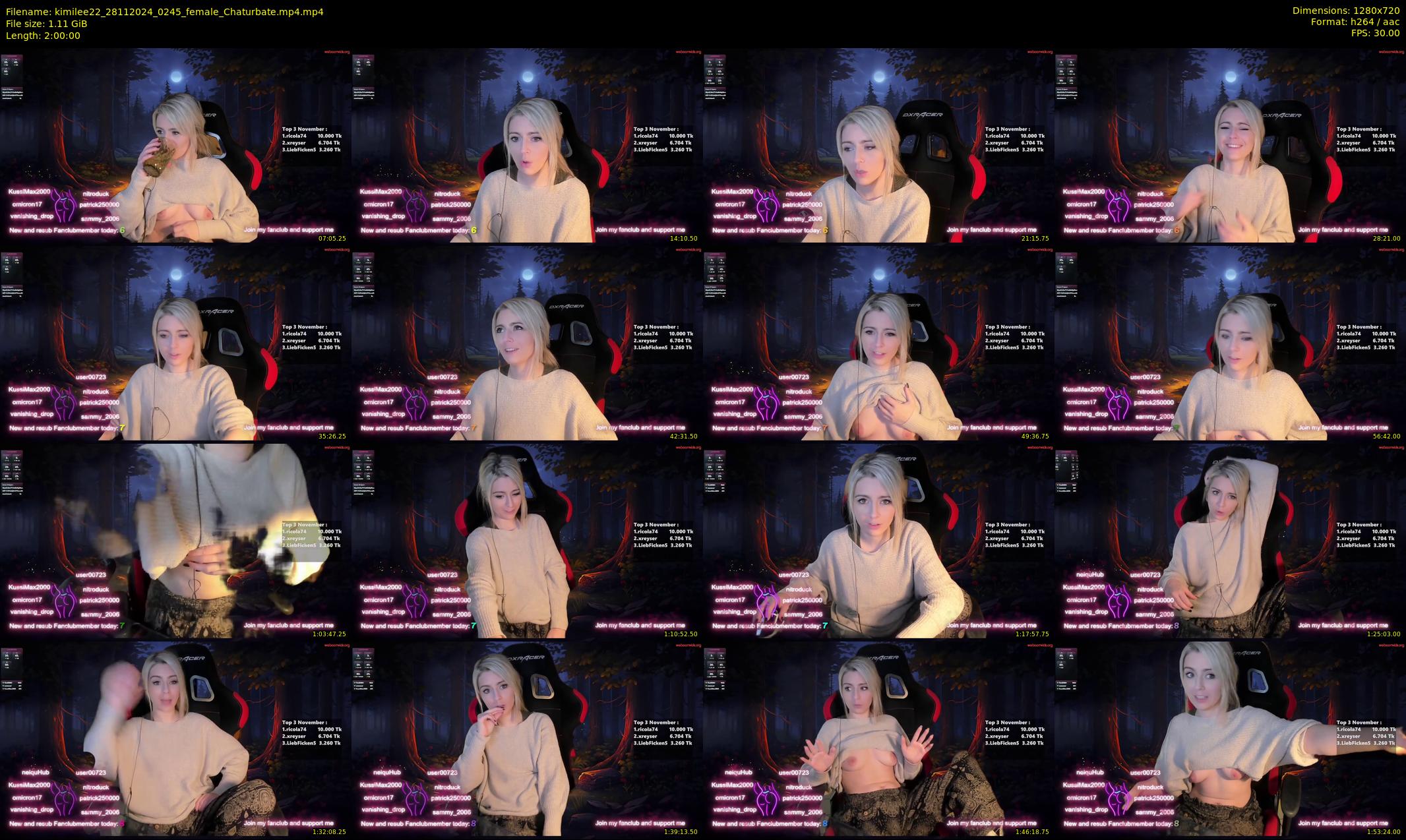 kimilee22 — 120 minute Chaturbate female cam show recording, 720p, Nov 28, 2024