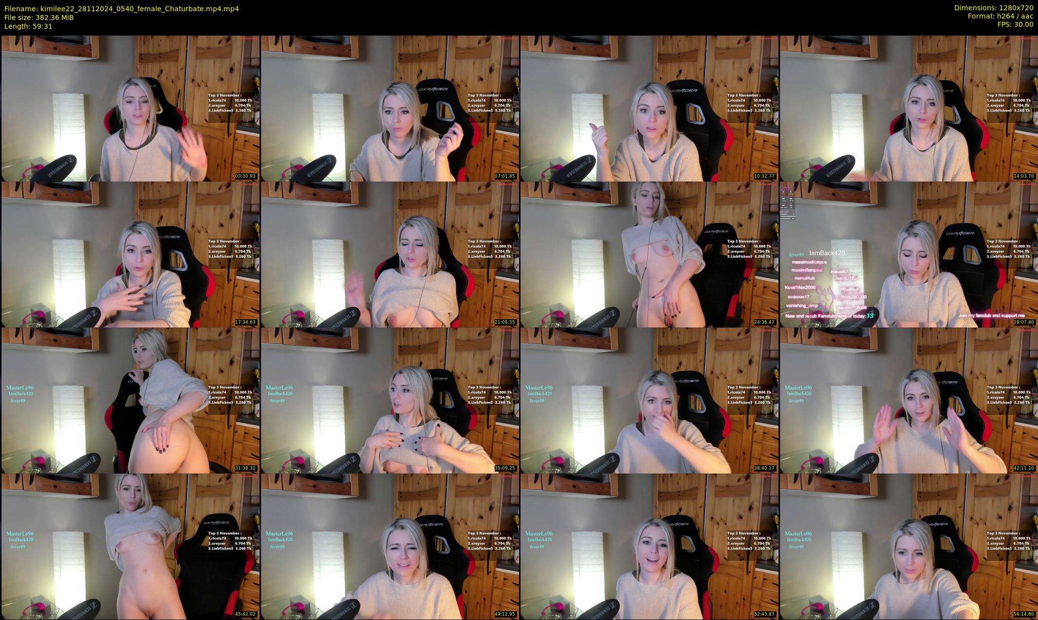 kimilee22 — 60 minute Chaturbate female cam show recording, 720p, Nov 28, 2024