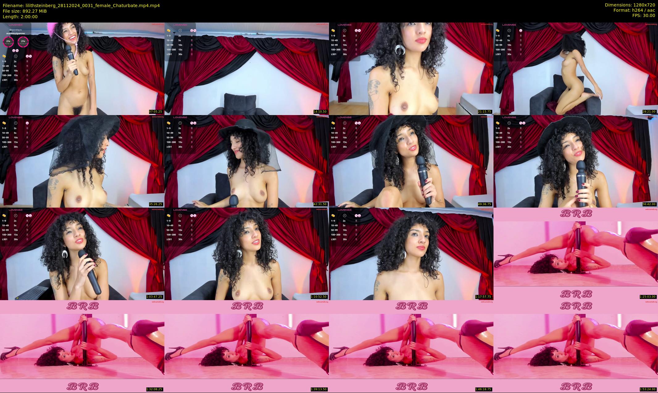 lilithsteinberg — 120 minute Chaturbate female cam show recording, 720p, Nov 28, 2024