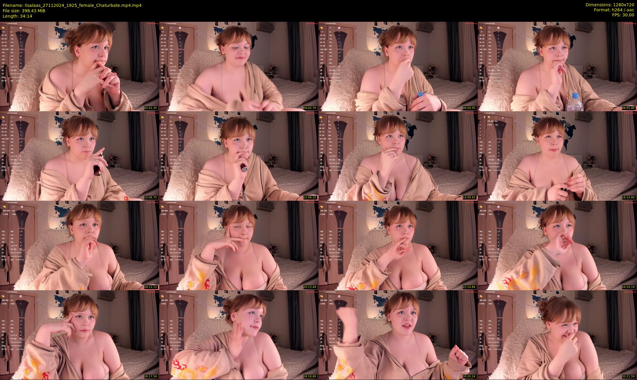 lisalaas — 35 minute Chaturbate female cam show recording, 720p, Nov 27, 2024