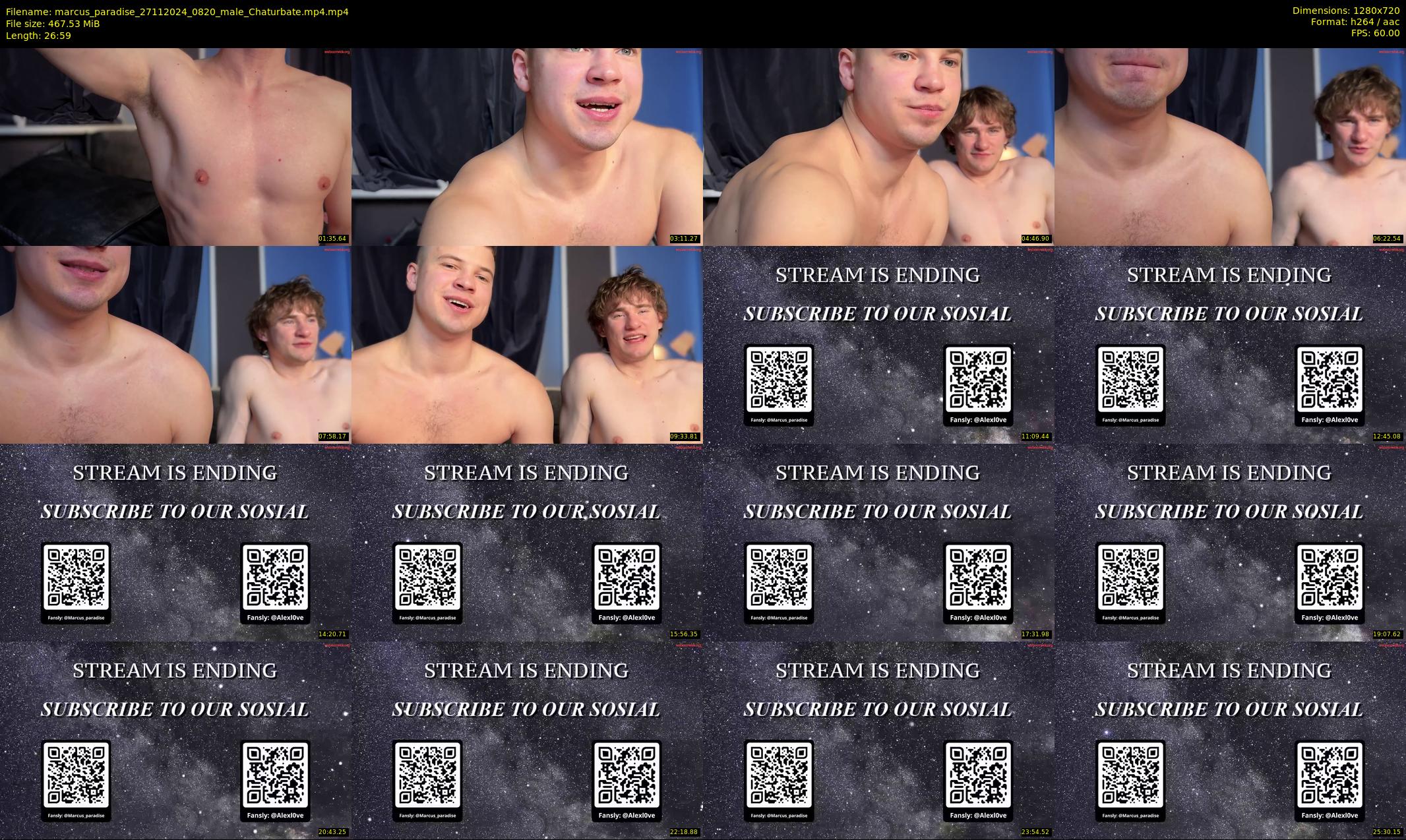 marcus_paradise — 27 minute Chaturbate male cam show recording, 720p, Nov 27, 2024