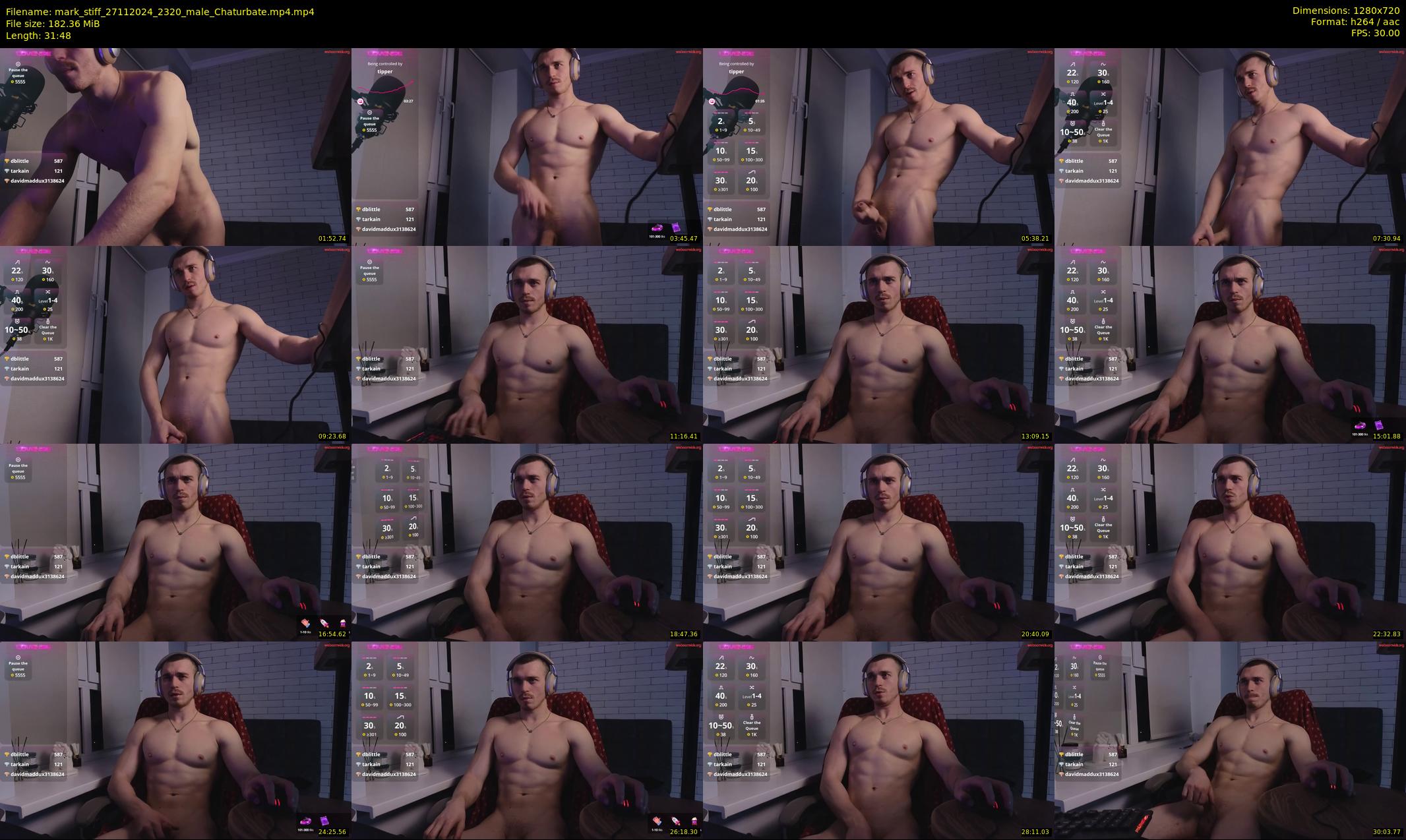 mark_stiff — 32 minute Chaturbate male cam show recording, 720p, Nov 27, 2024