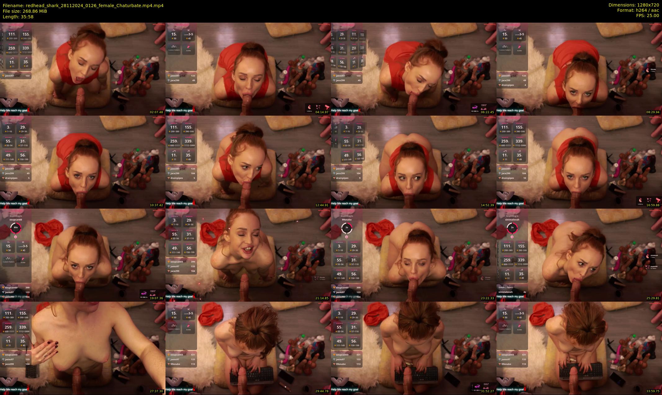 redhead_shark — 36 minute Chaturbate female cam show recording, 720p, Nov 28, 2024