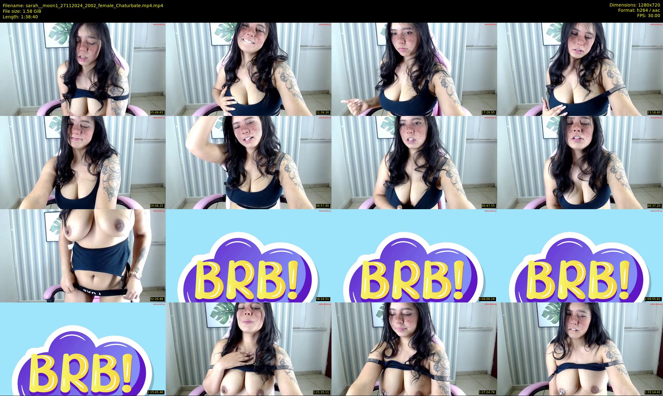 sarah__moon1 — 99 minute Chaturbate female cam show recording, 720p, Nov 27, 2024