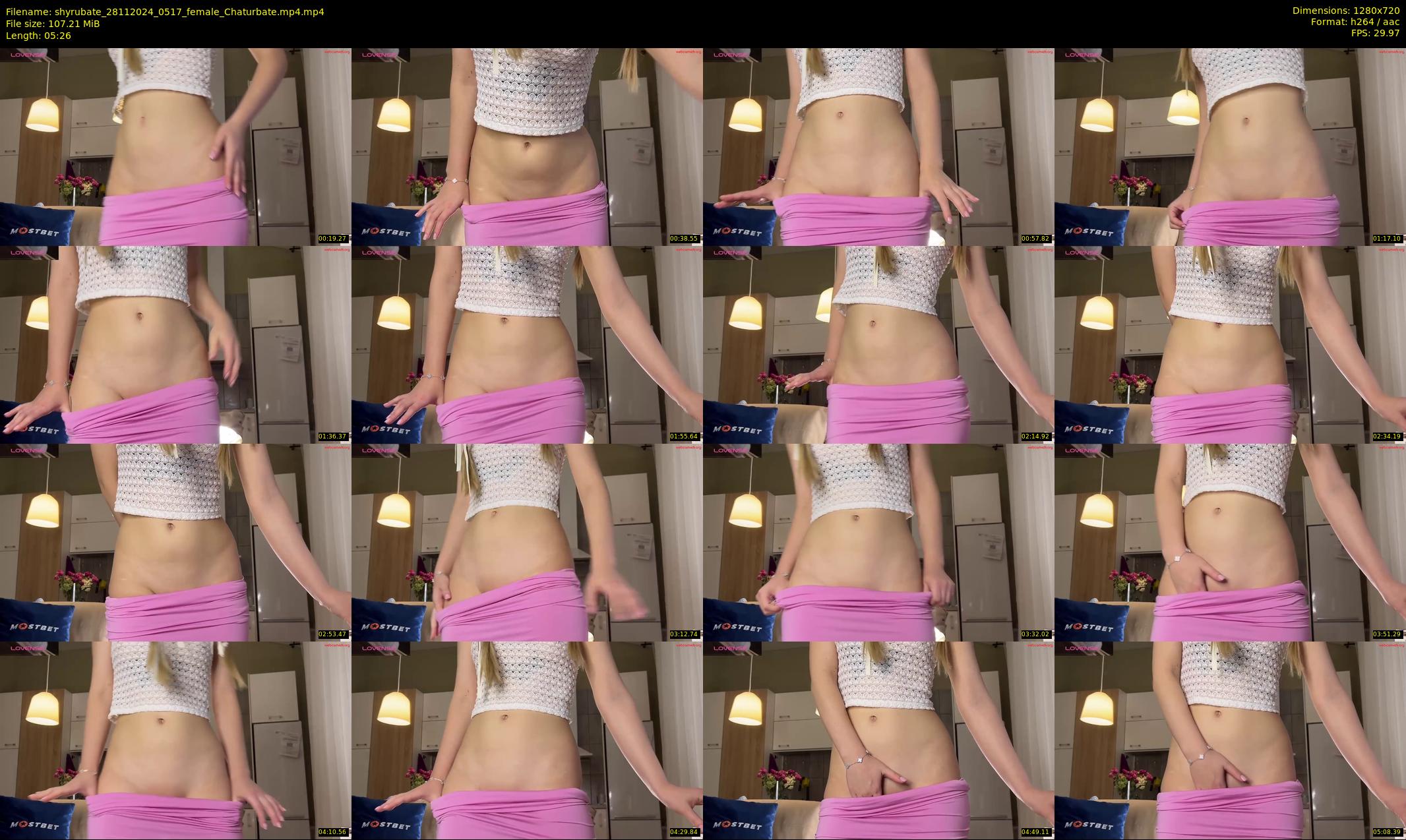 shyrubate — 6 minute Chaturbate female cam show recording, 720p, Nov 28, 2024
