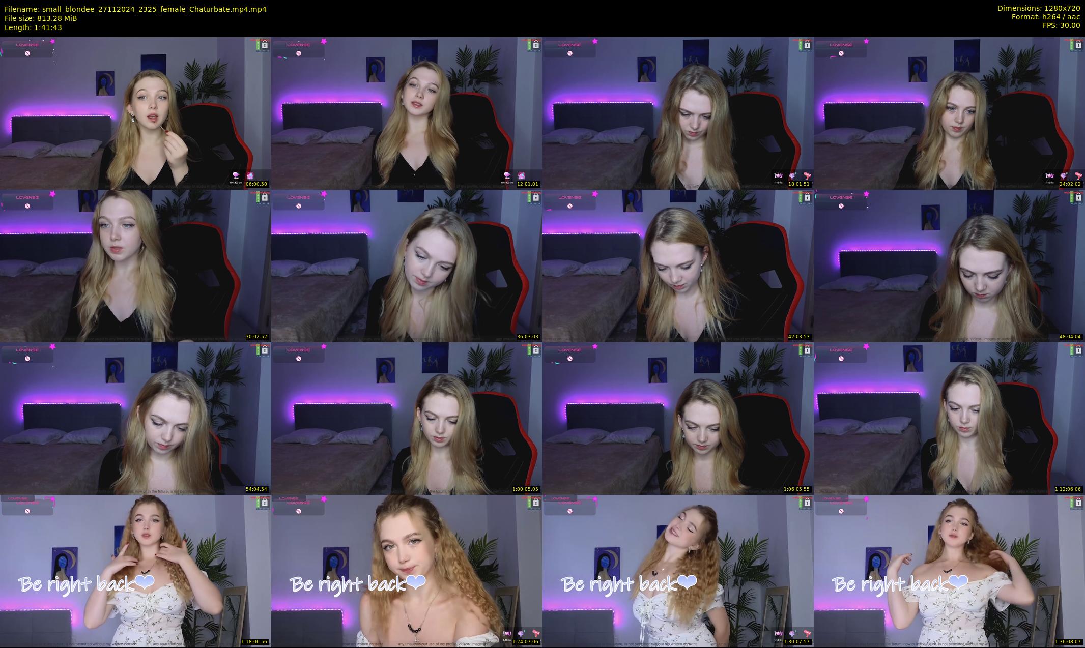 small_blondee — 102 minute Chaturbate female cam show recording, 720p, Nov 27, 2024