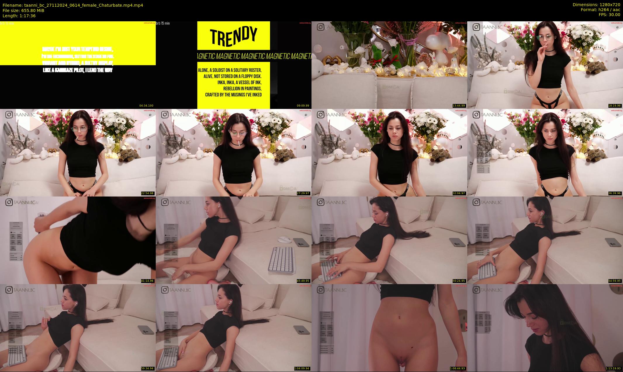 taanni_bc — 78 minute Chaturbate female cam show recording, 720p, Nov 27, 2024