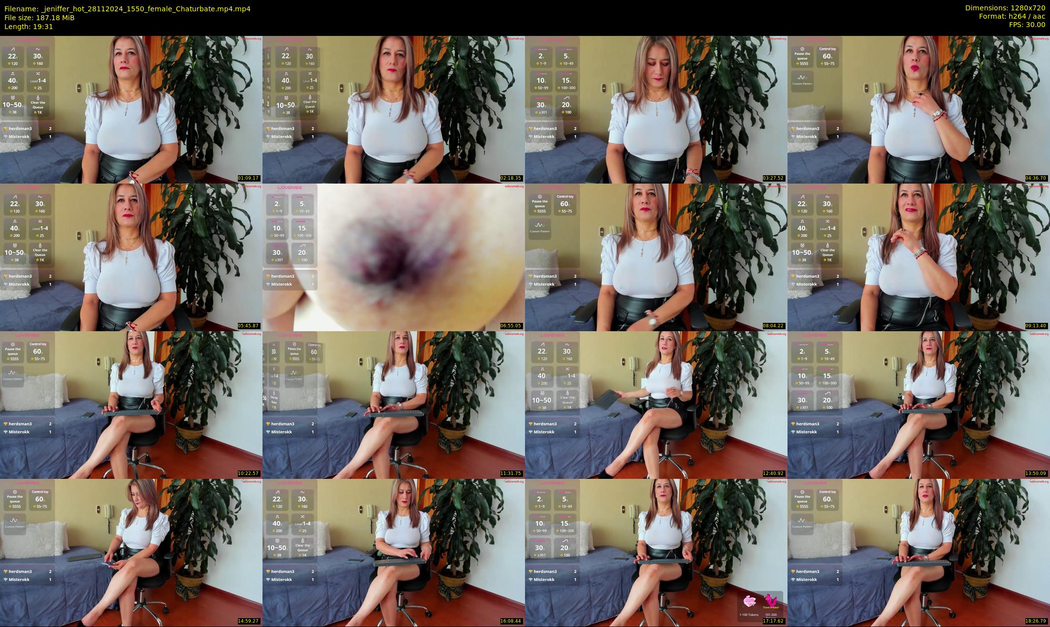 _jeniffer_hot — 20 minute Chaturbate female cam show recording, 720p, Nov 28, 2024